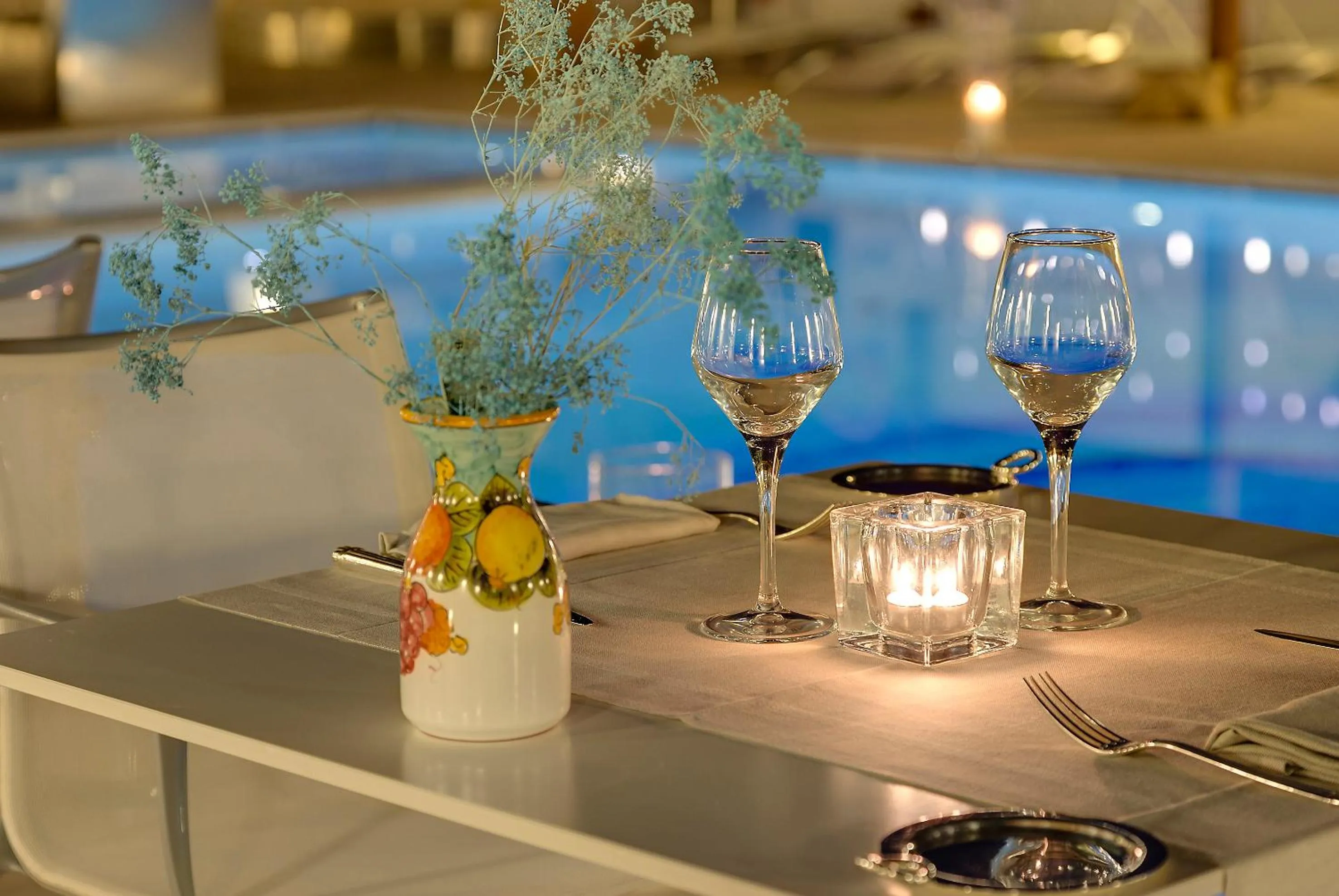 Food and drinks in Hotel Villa Blu Capri