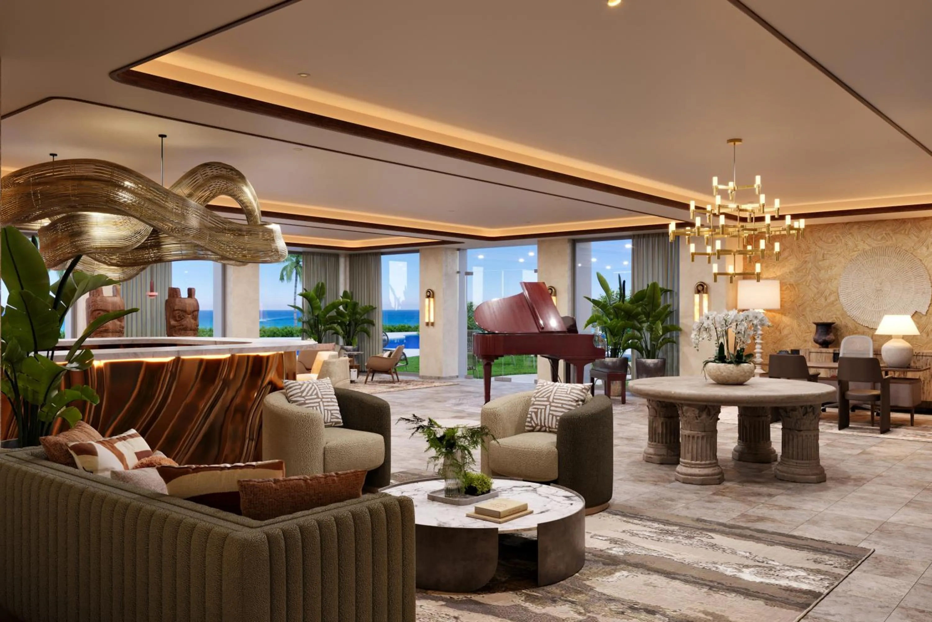 Lounge or bar in Paraiso de la Bonita Adult All-Inclusive, a Luxury Collection Resort