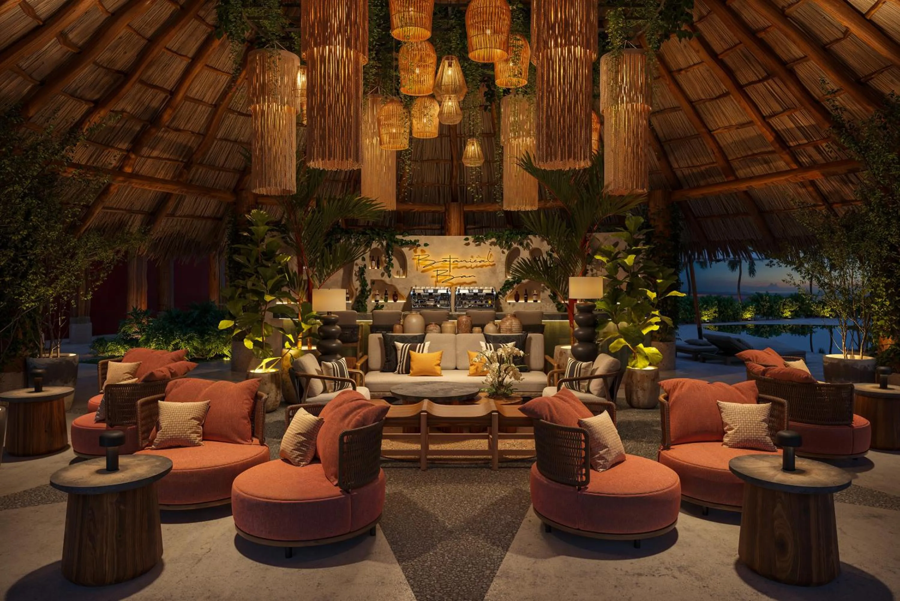 Lounge or bar in Paraiso de la Bonita Adult All-Inclusive, a Luxury Collection Resort