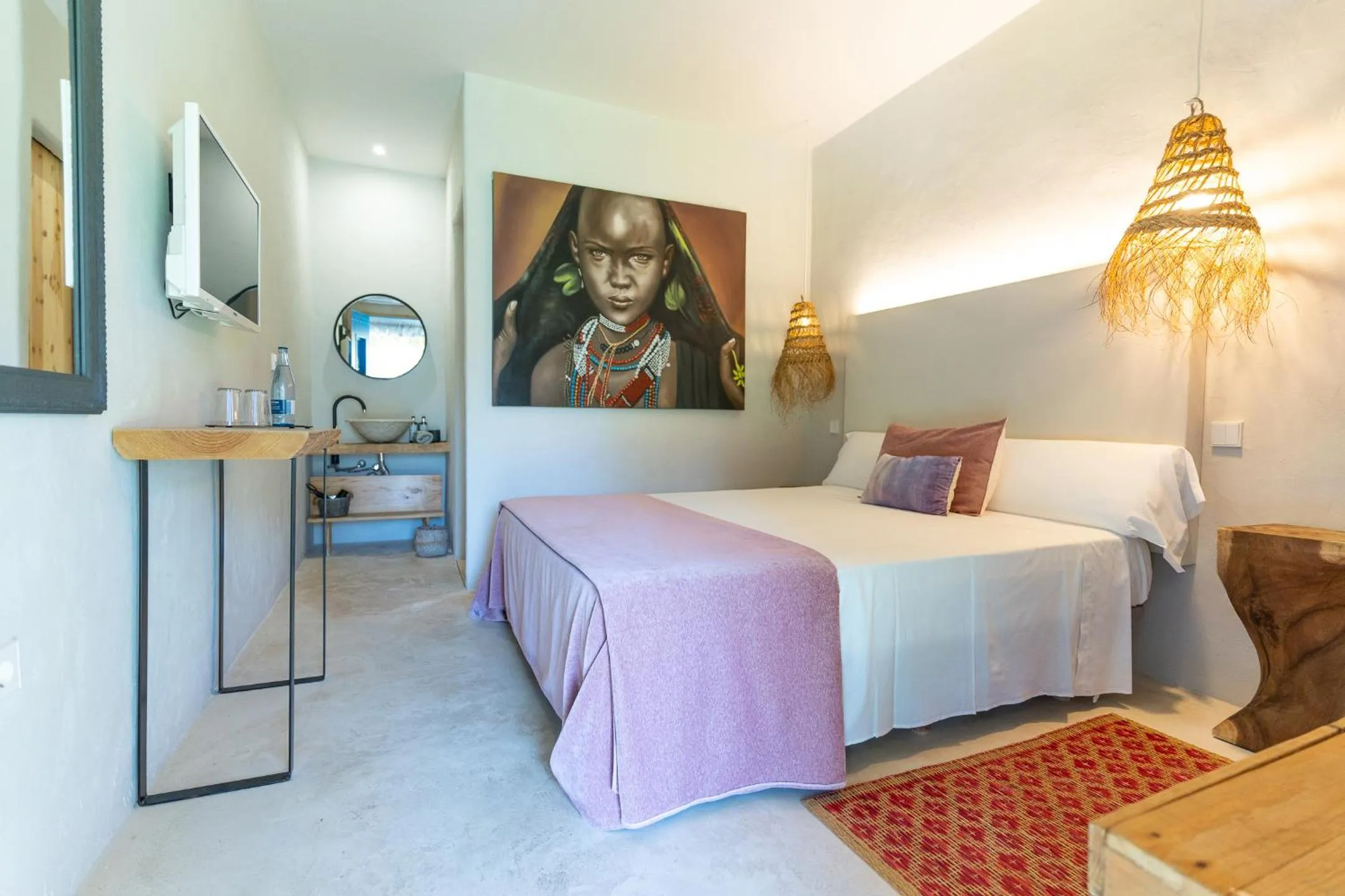 Bed in Boho Suites Denia