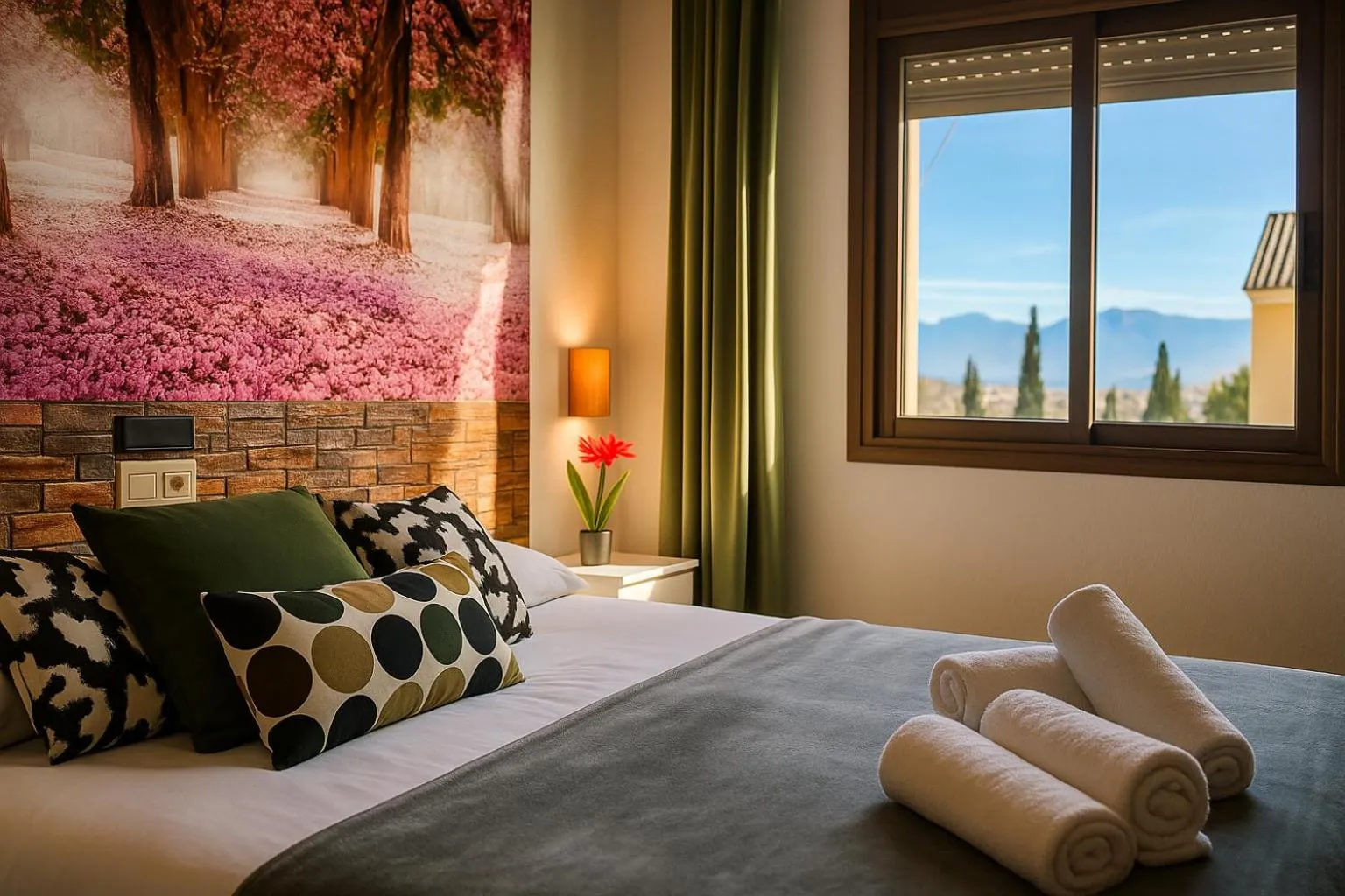 Bedroom, Bed in Hotel Al-Ándalus Peal, en Cazorla Comarca