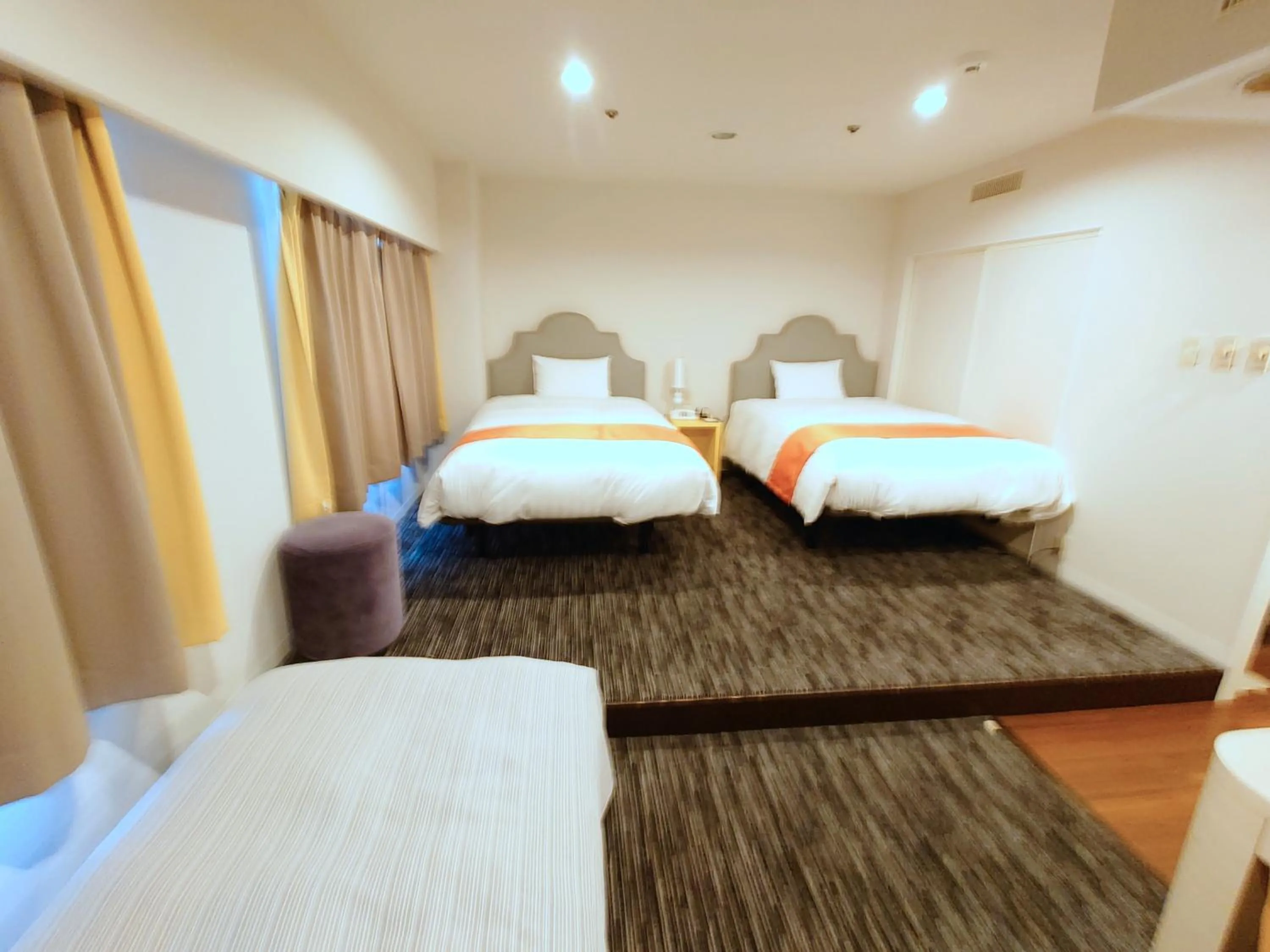 Bed in Hotel Montoview Yonezawa