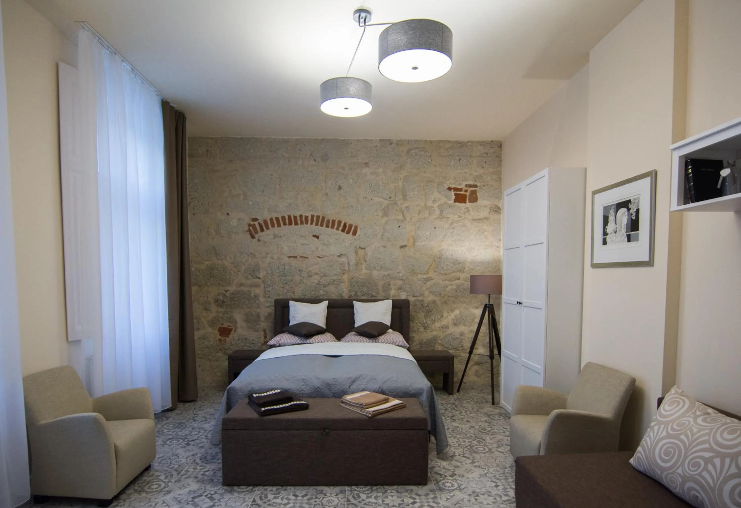 Bedroom, Bed in Zora Apartman