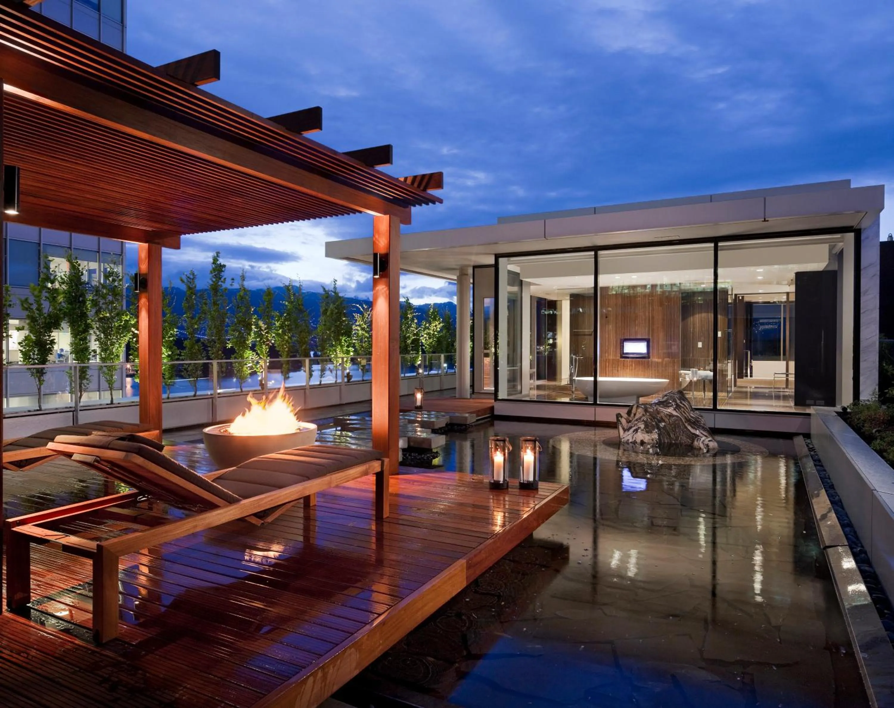 Patio in Fairmont Pacific Rim