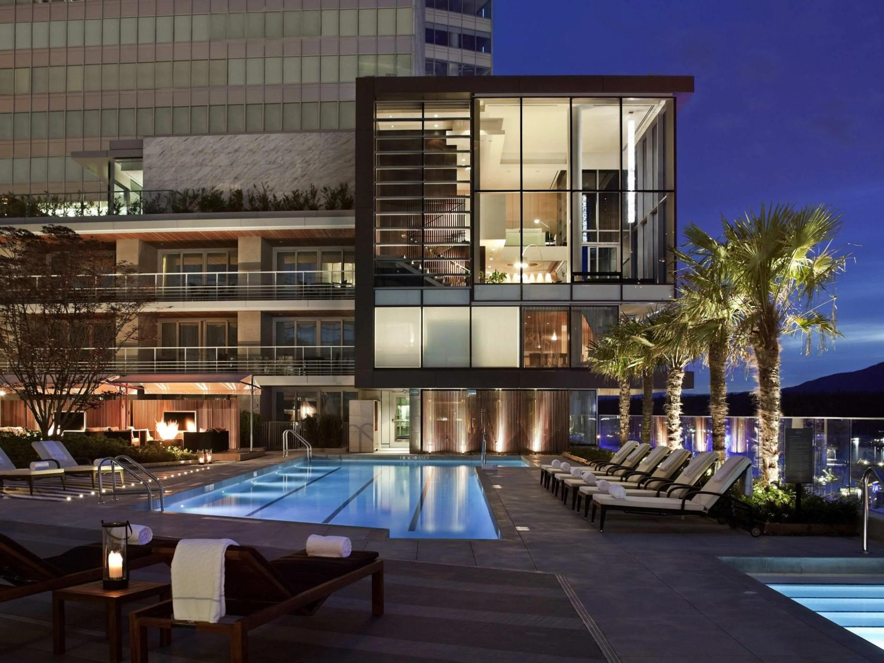 Pool view in Fairmont Pacific Rim