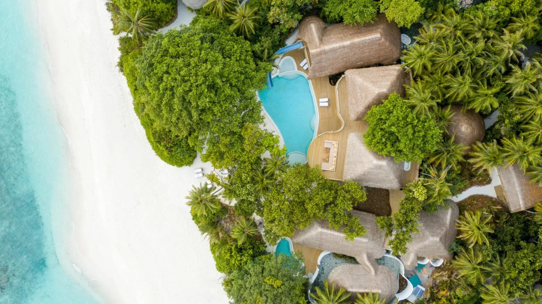 Bird's eye view in Soneva Fushi
