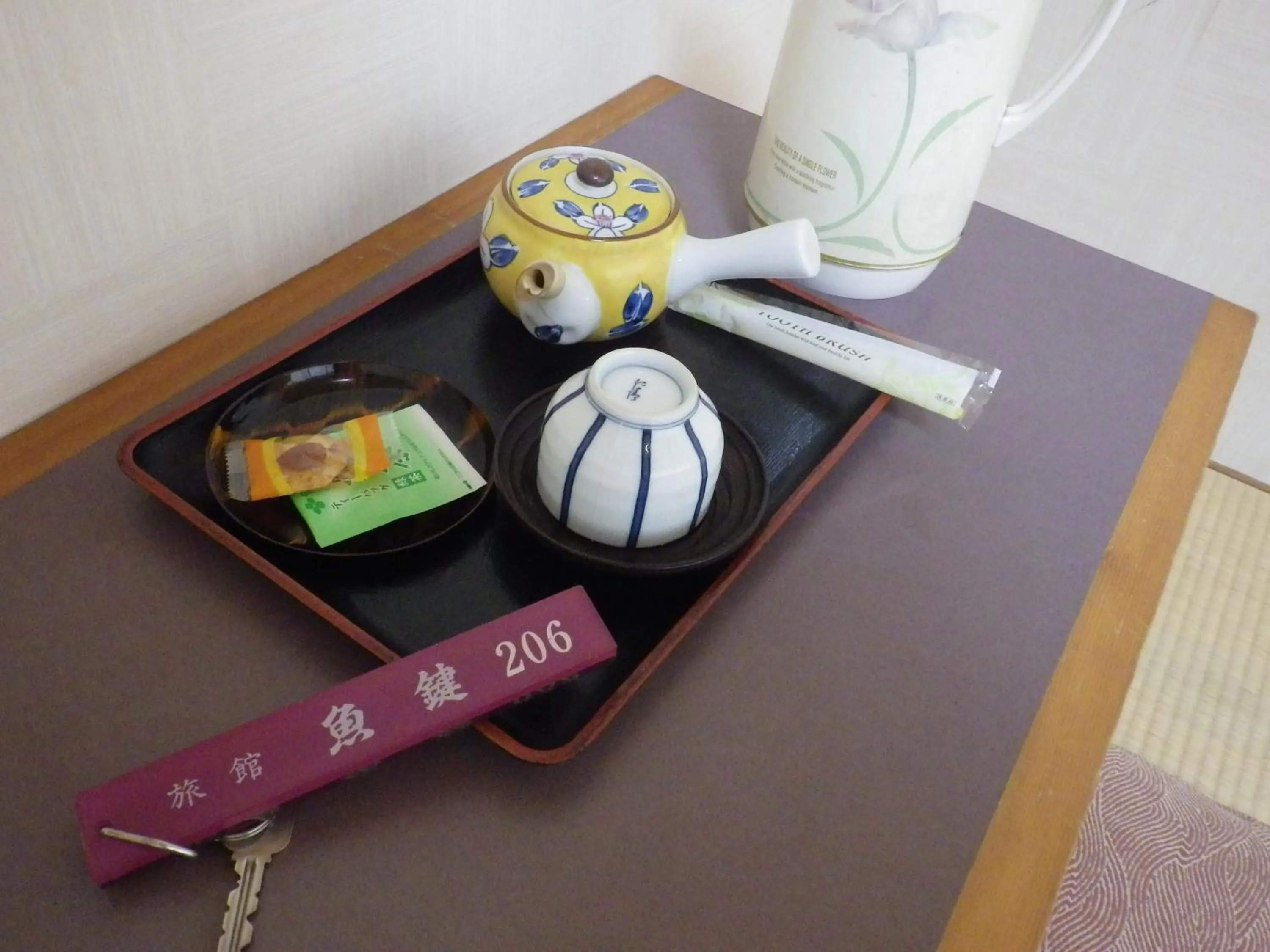 Decorative detail in Uokagi Ryokan