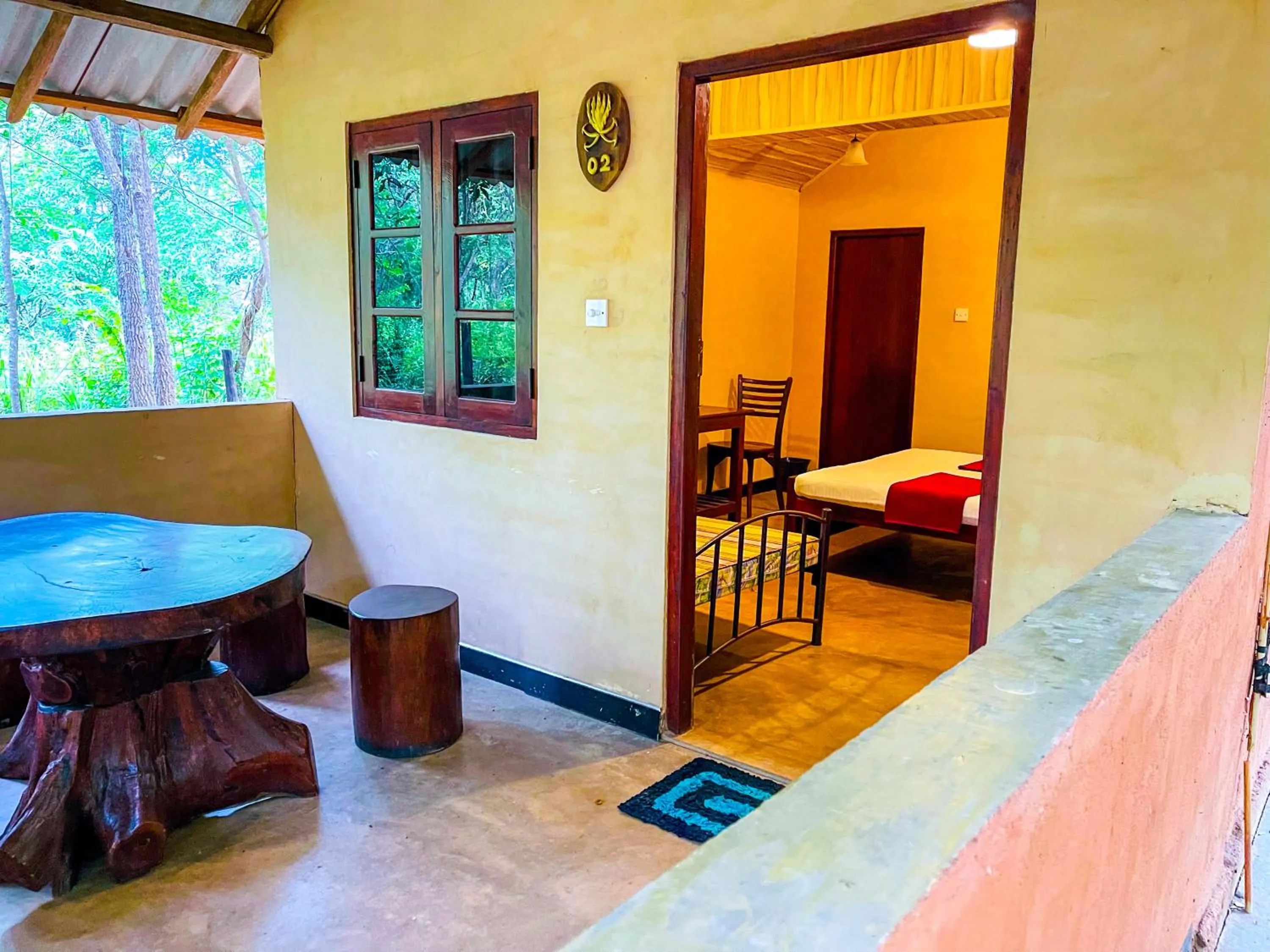 Bed in Hotel Niyagala Lodge Sigiriya