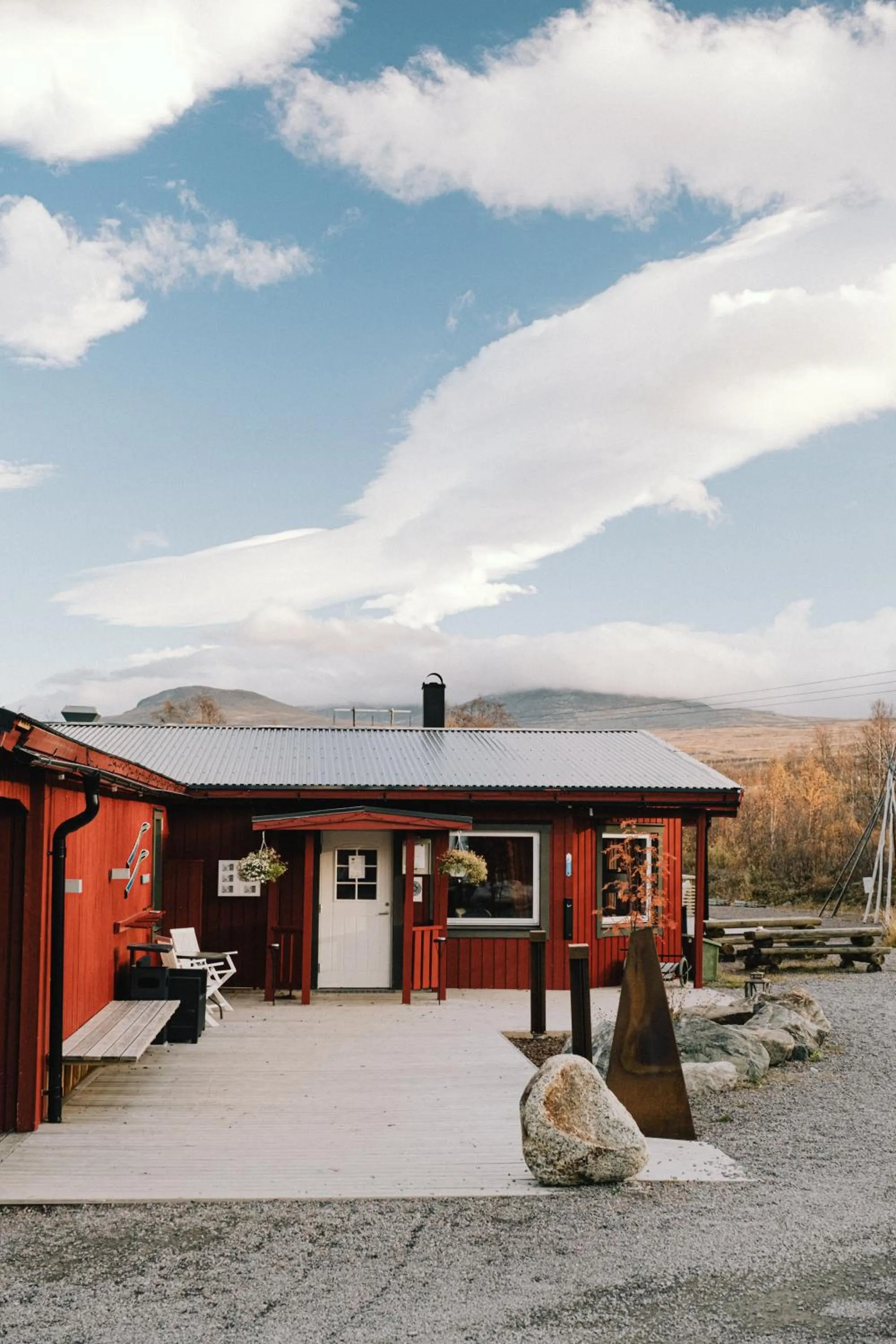 Property building in Abisko Mountain Lodge