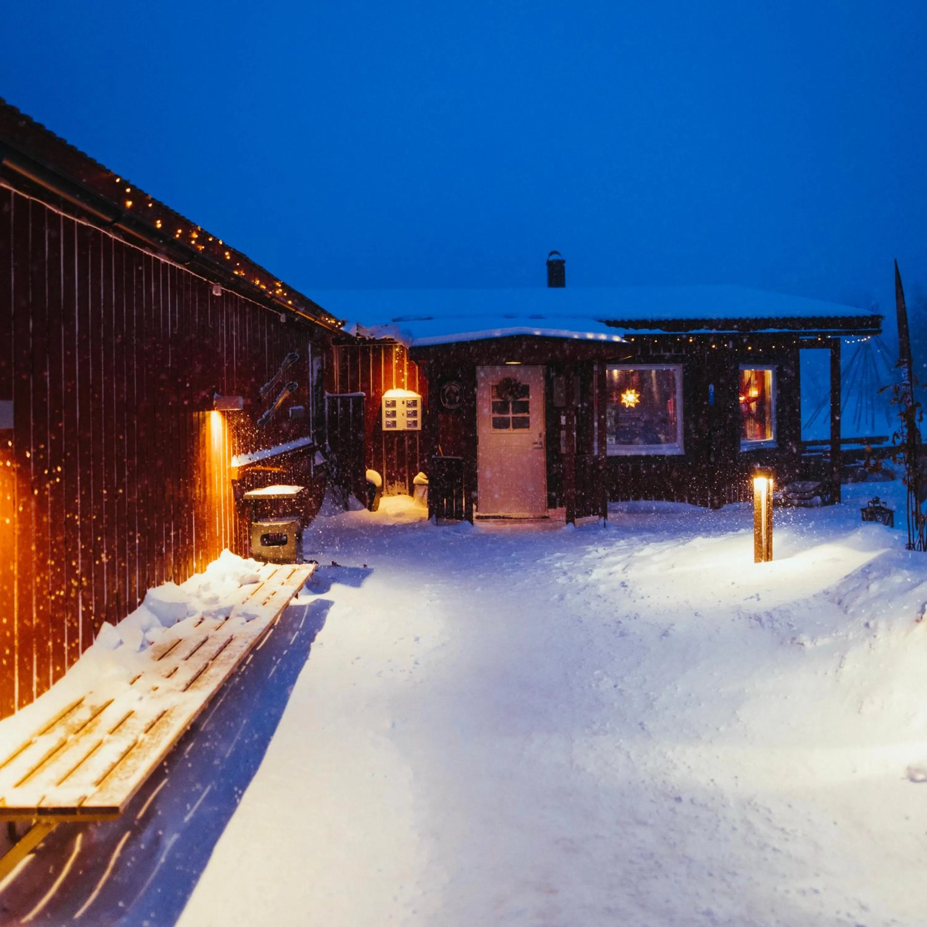 Property building in Abisko Mountain Lodge