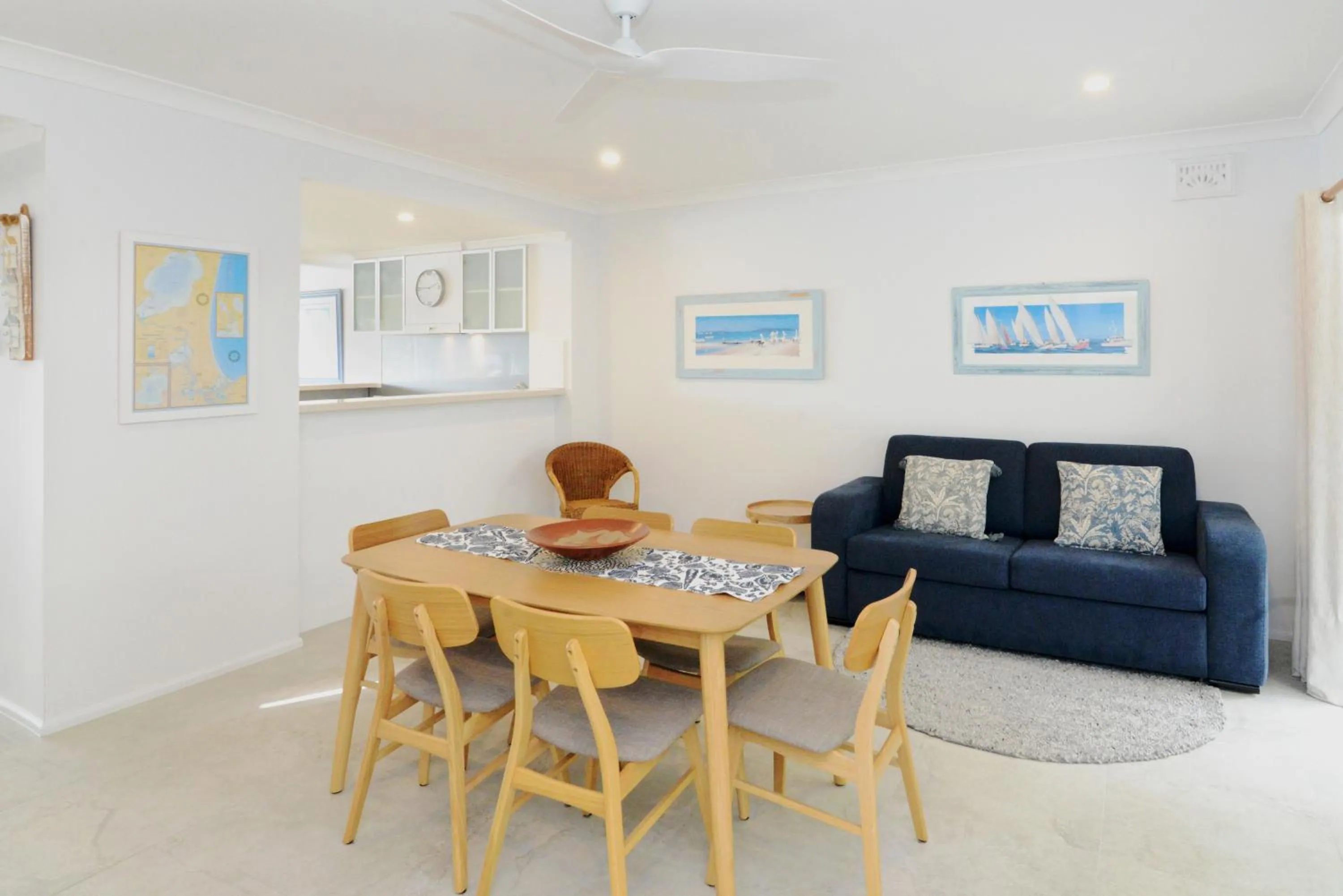 Living room in Noosa Entrance Waterfront Resort