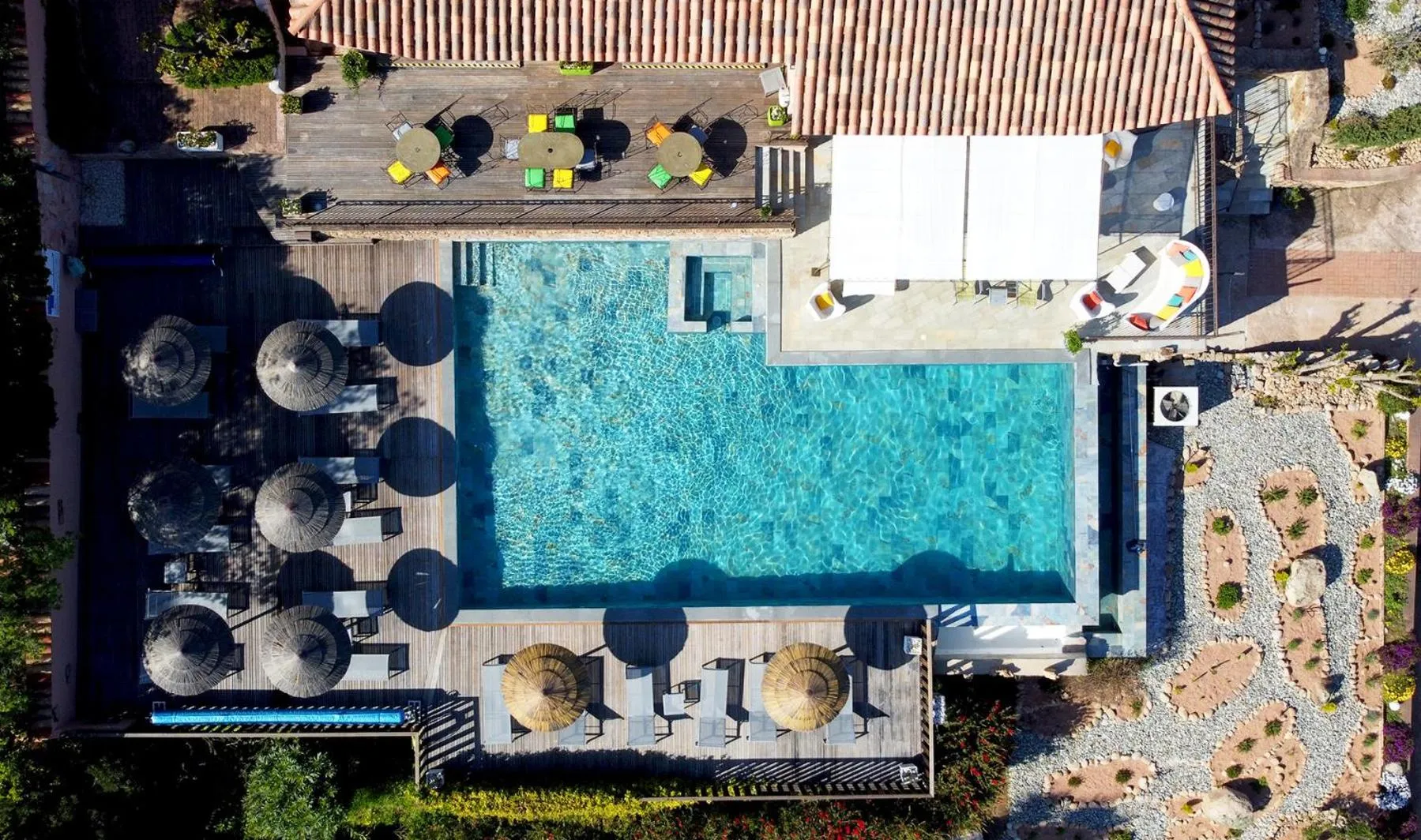 Pool view in Résidence U Pirellu