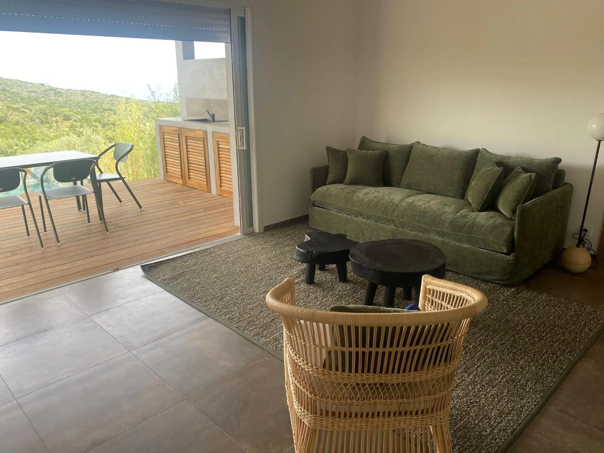 Living room in Résidence U Pirellu