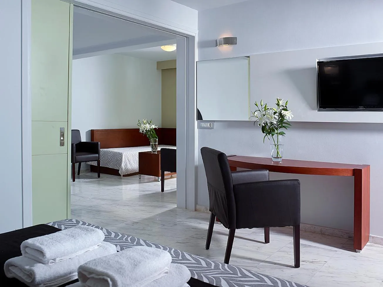 Bedroom, Bed in Eleftheria Hotel