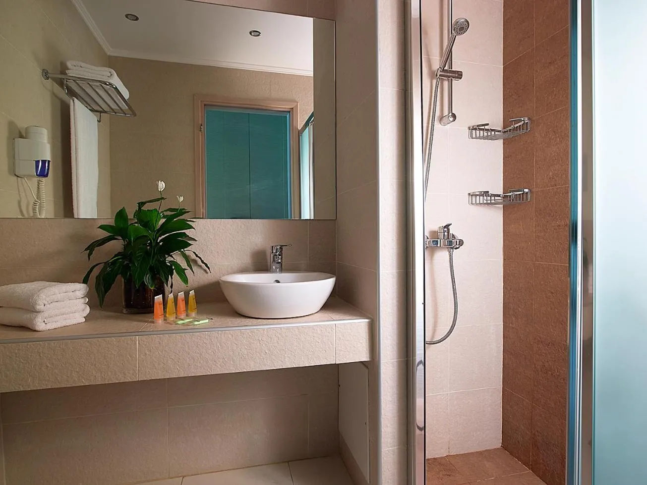 Bathroom in Eleftheria Hotel