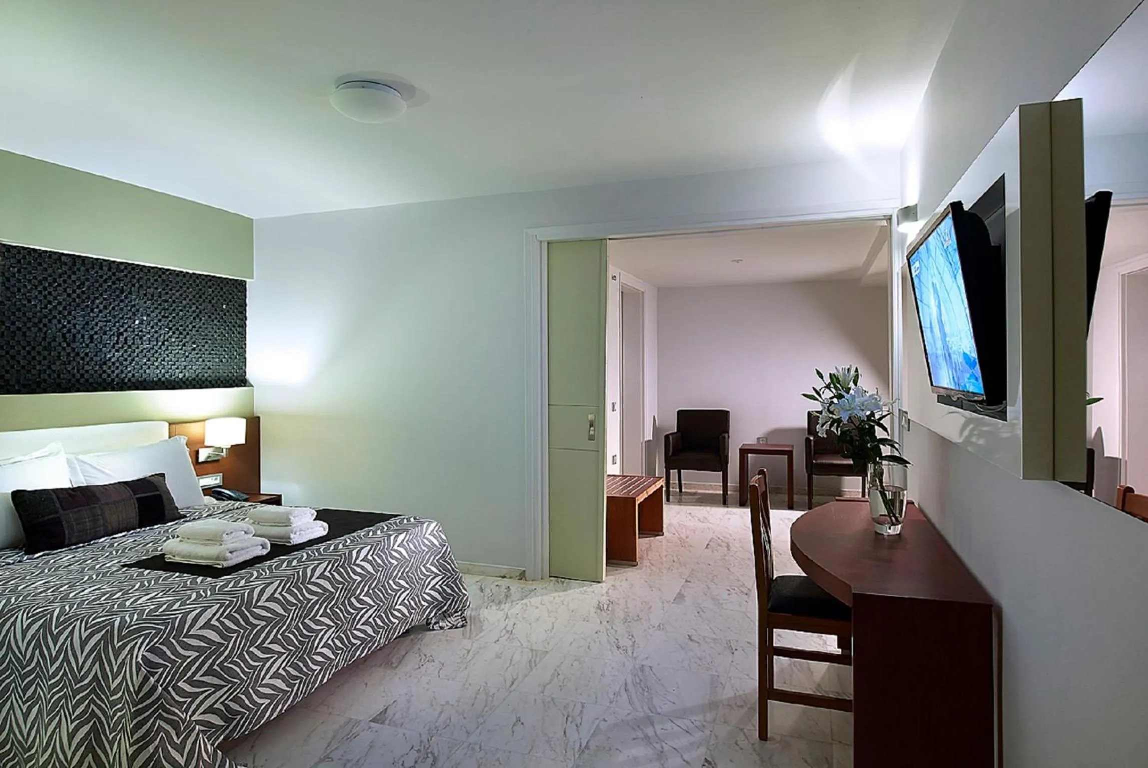 Bedroom, Bed in Eleftheria Hotel