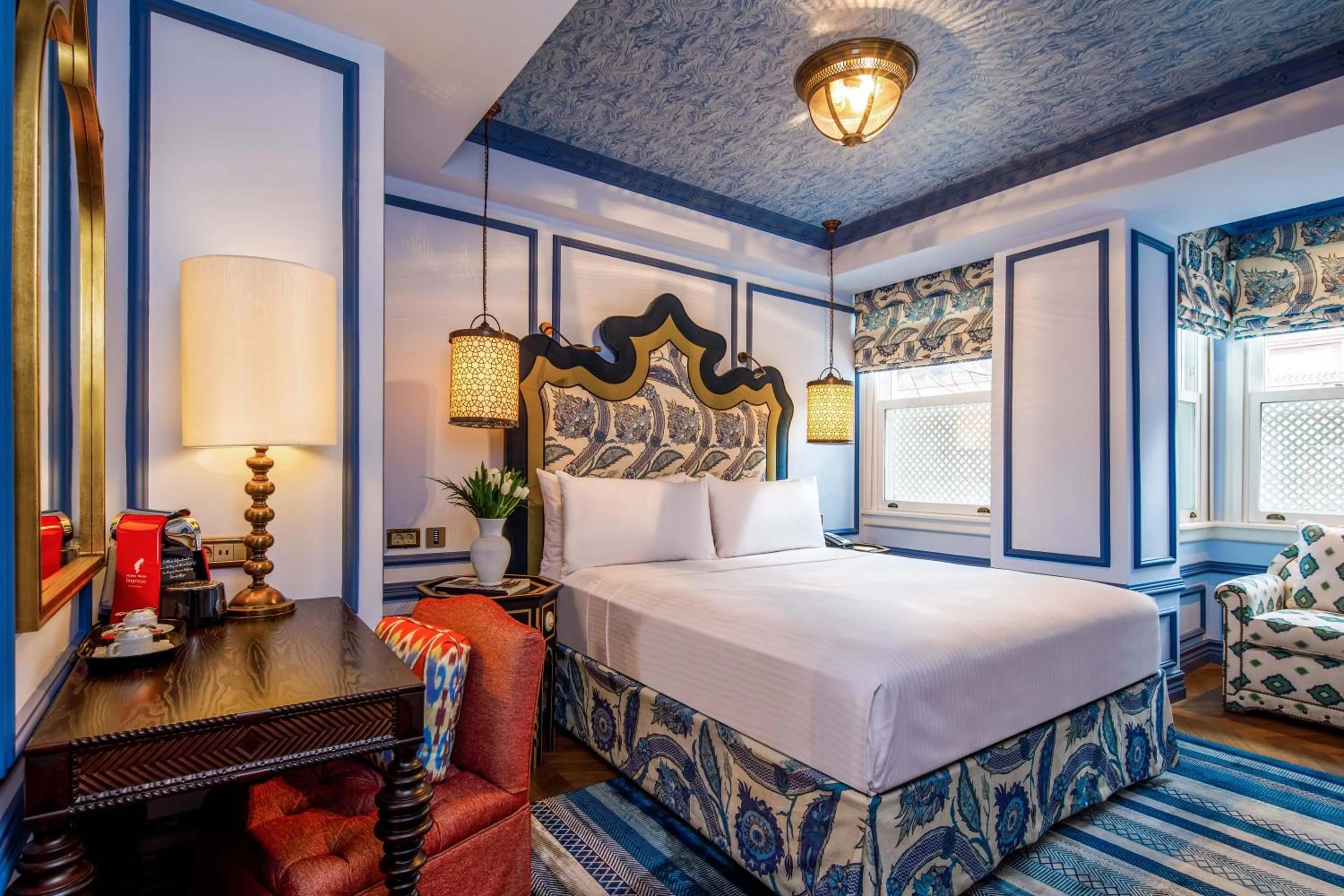 Bedroom, Bed in Hagia Sofia Mansions Istanbul, Curio Collection by Hilton