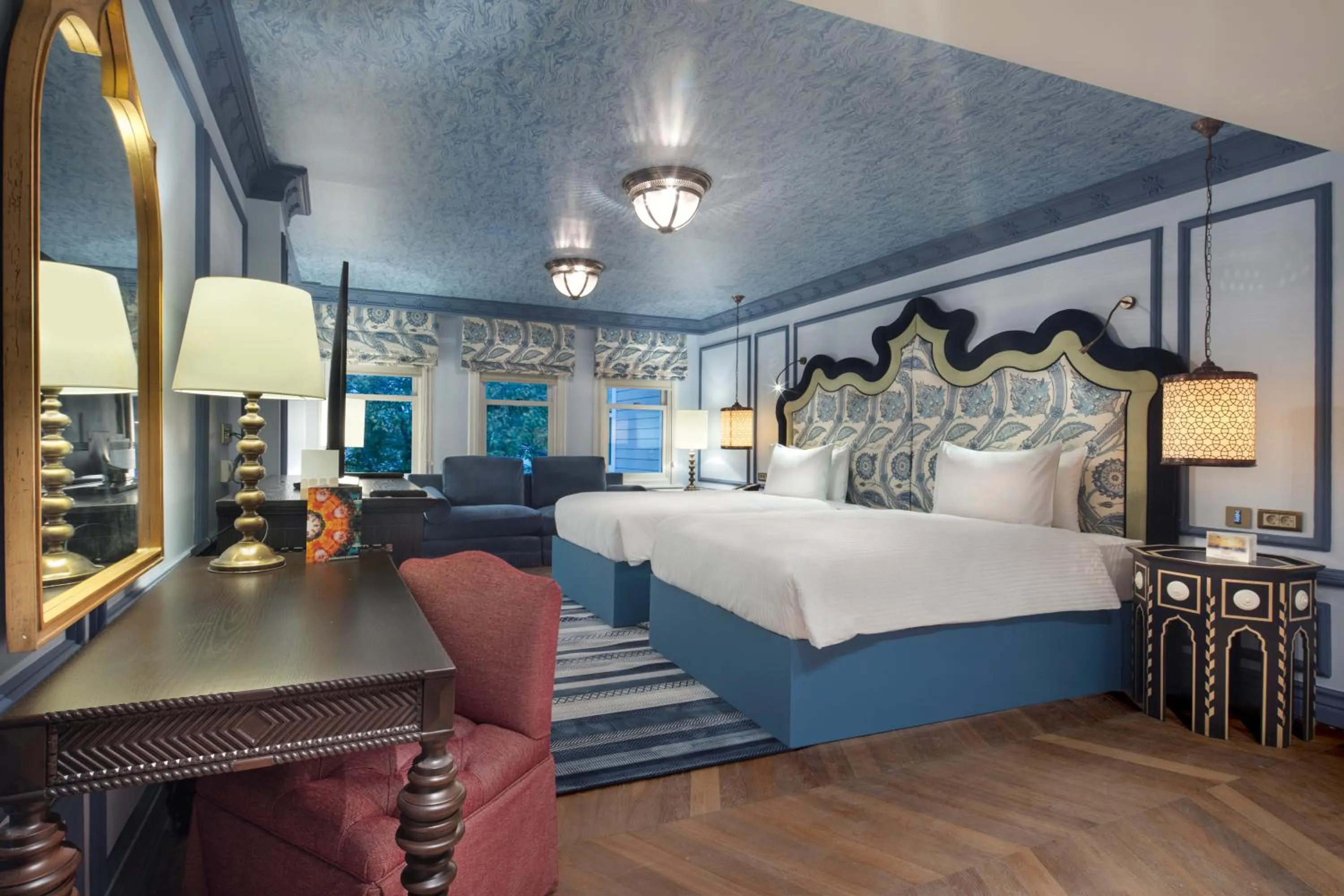 Bedroom, Bed in Hagia Sofia Mansions Istanbul, Curio Collection by Hilton