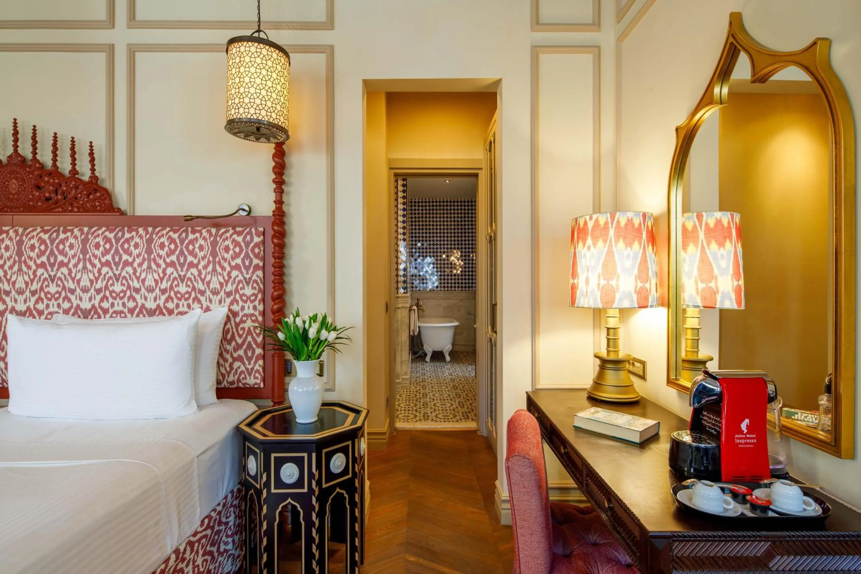 Bedroom, Bed in Hagia Sofia Mansions Istanbul, Curio Collection by Hilton