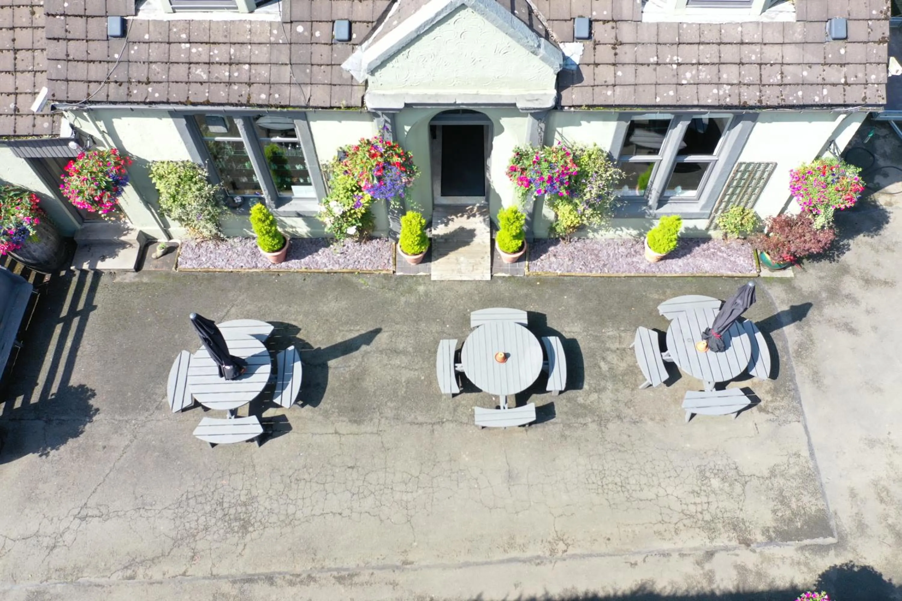 Patio in Auld Mill House Hotel