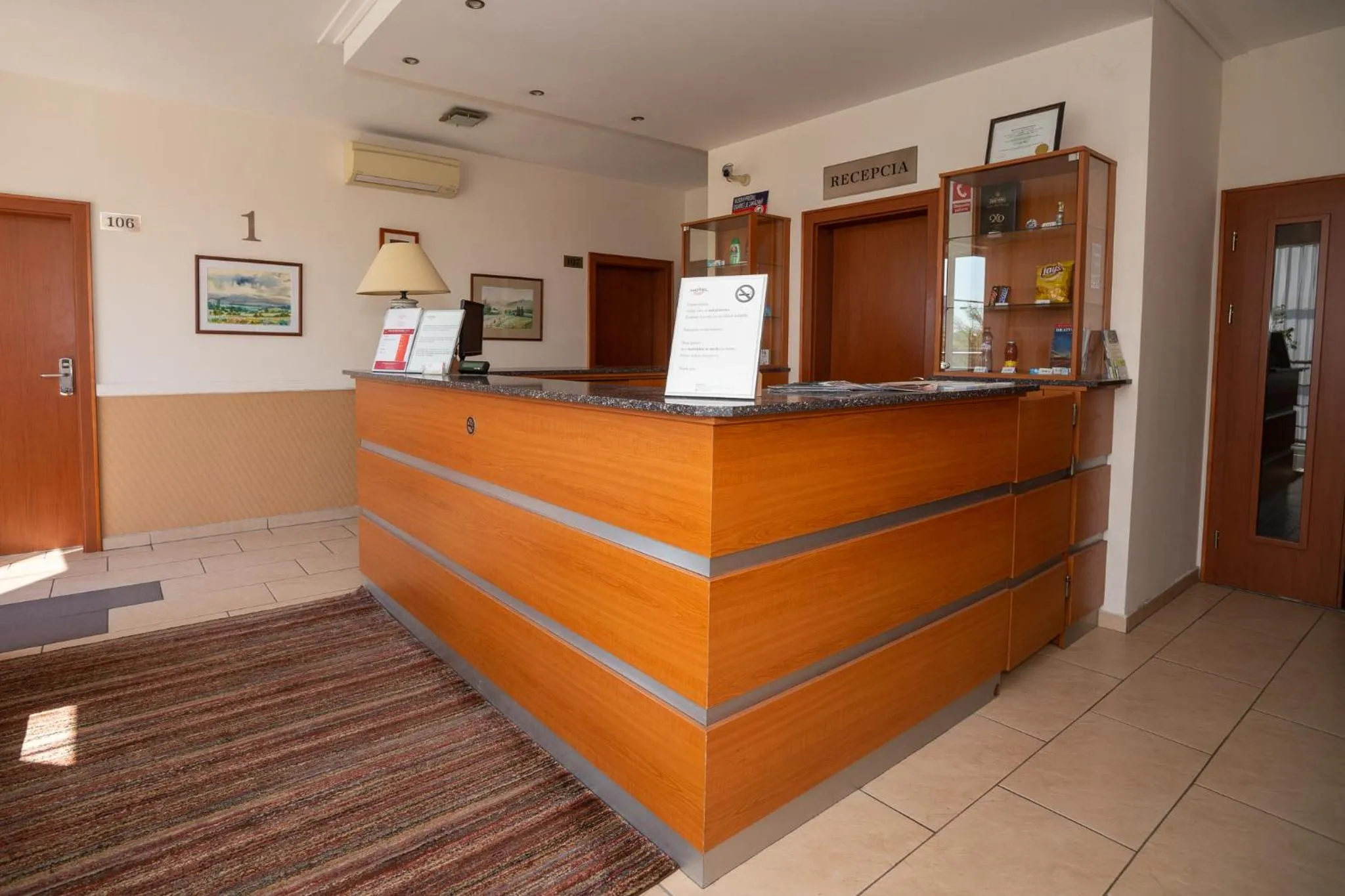 Lobby or reception in Hotel Dominika