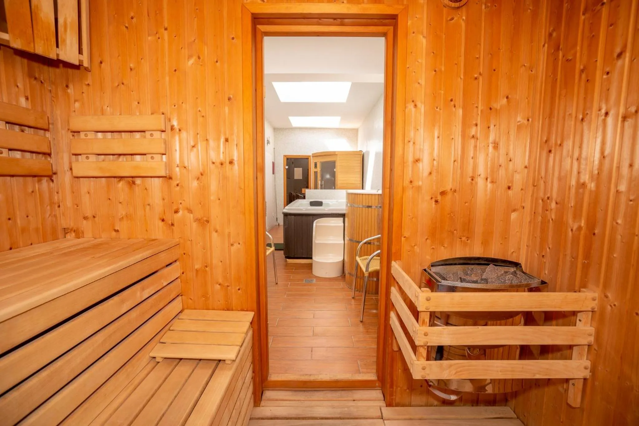 Sauna in Hotel Dominika
