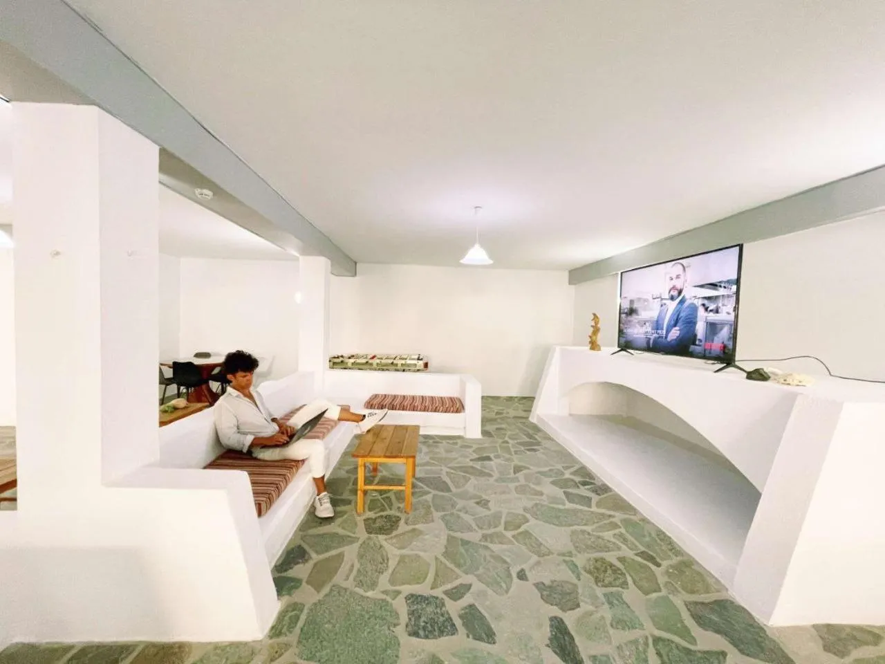 Bed in Lagada Beach Hotel