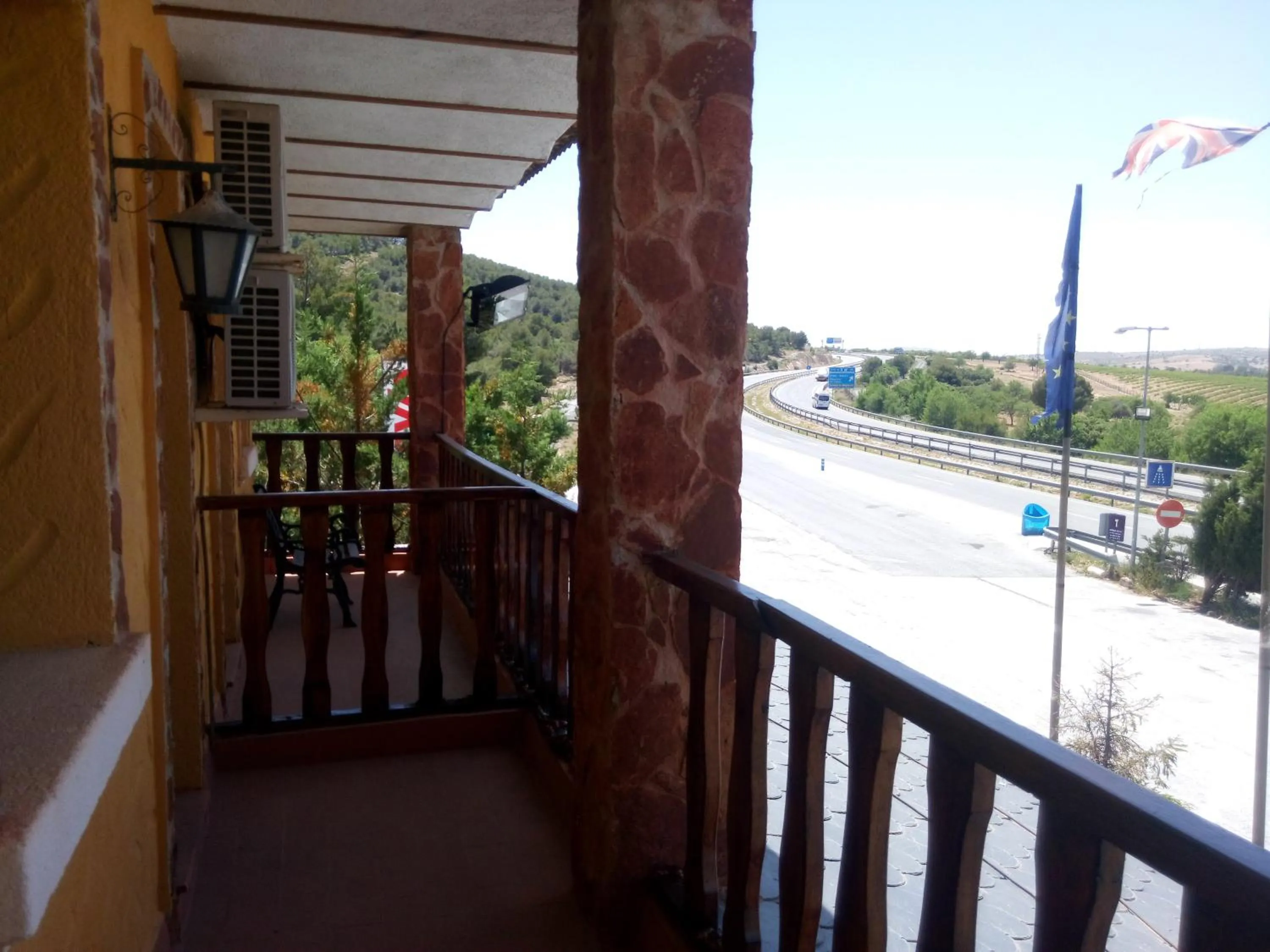 Balcony/Terrace in Hostal Sierra De Baza