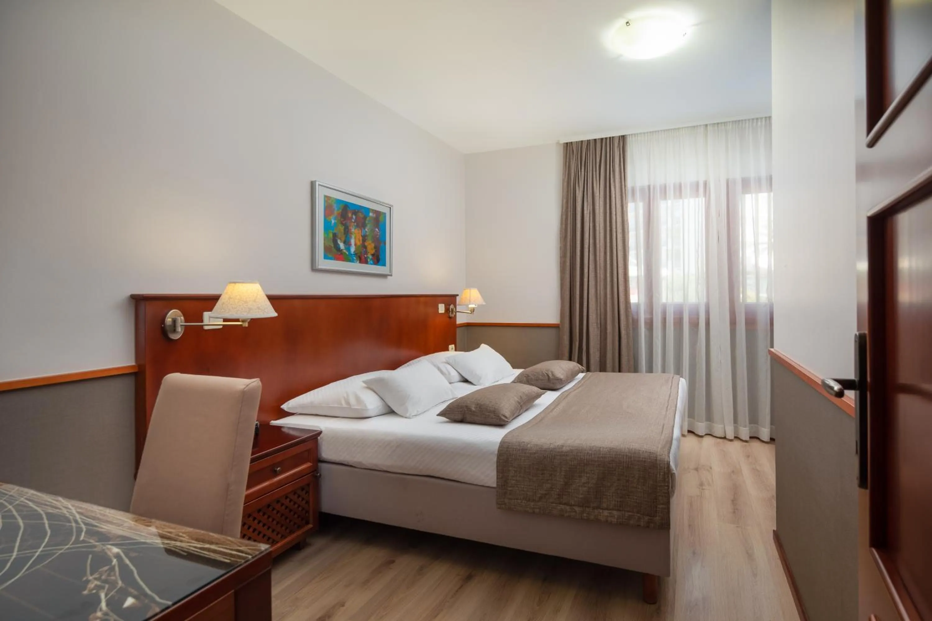 Bed in Hotel Tamaris