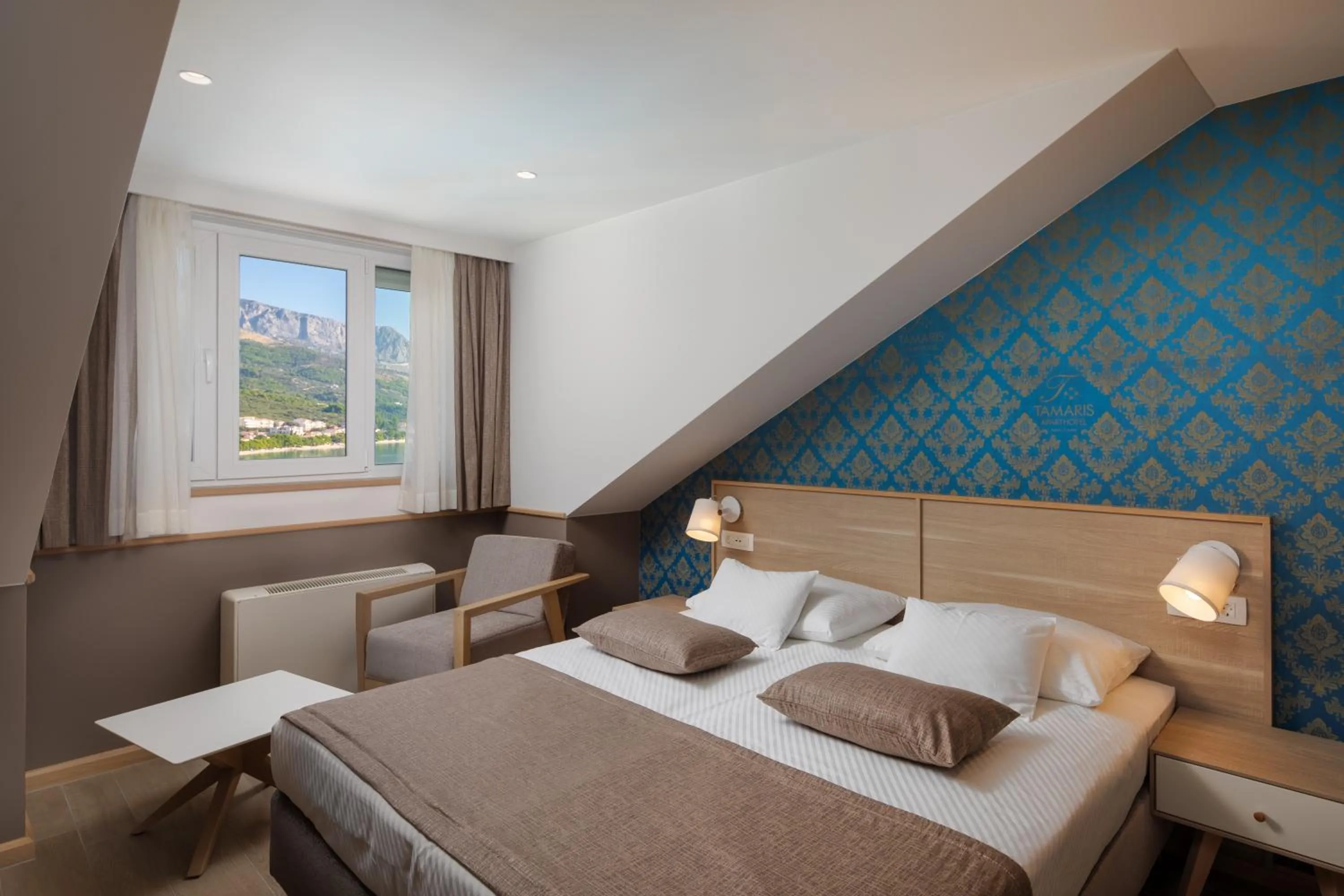 Bed in Hotel Tamaris