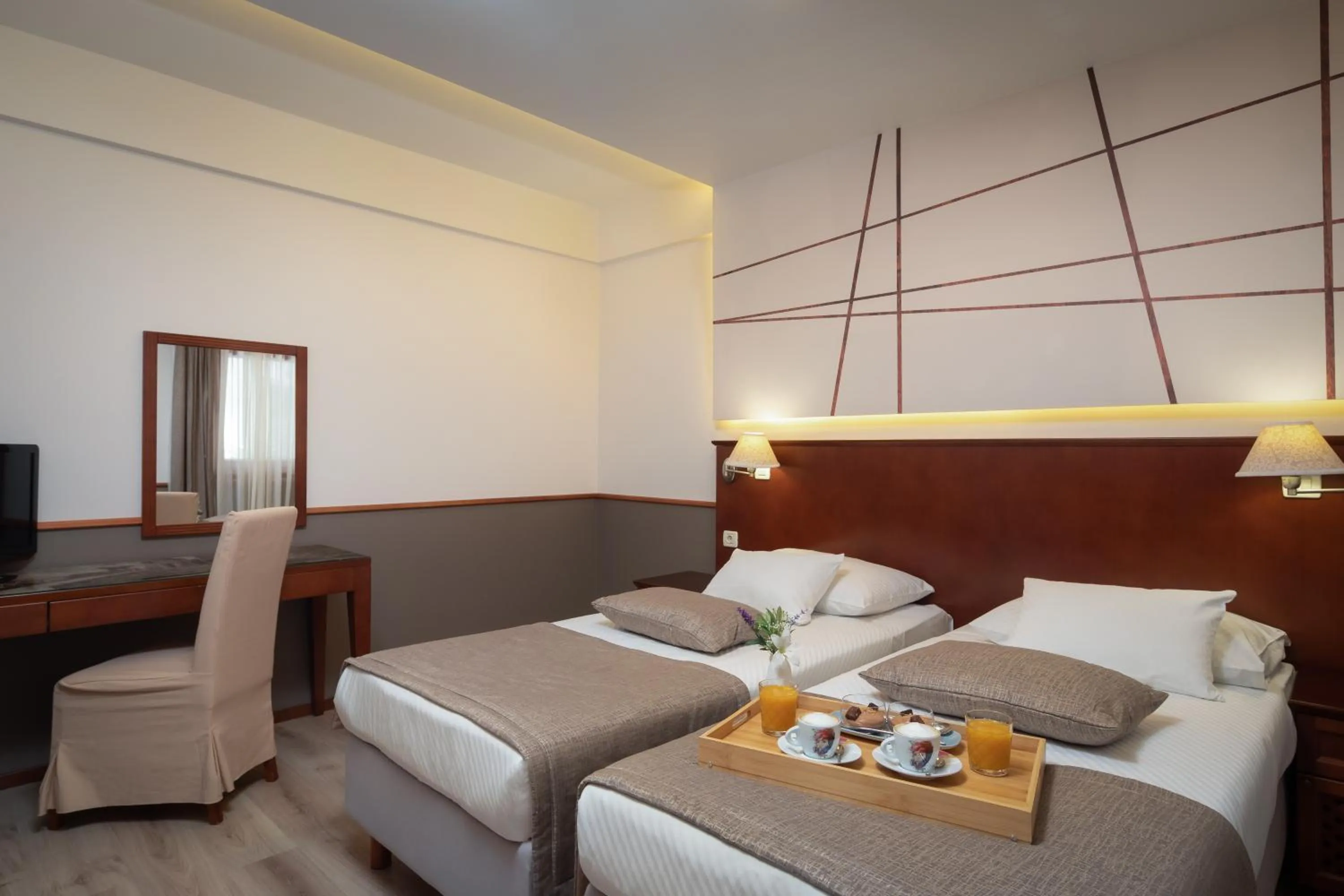 Bed in Hotel Tamaris