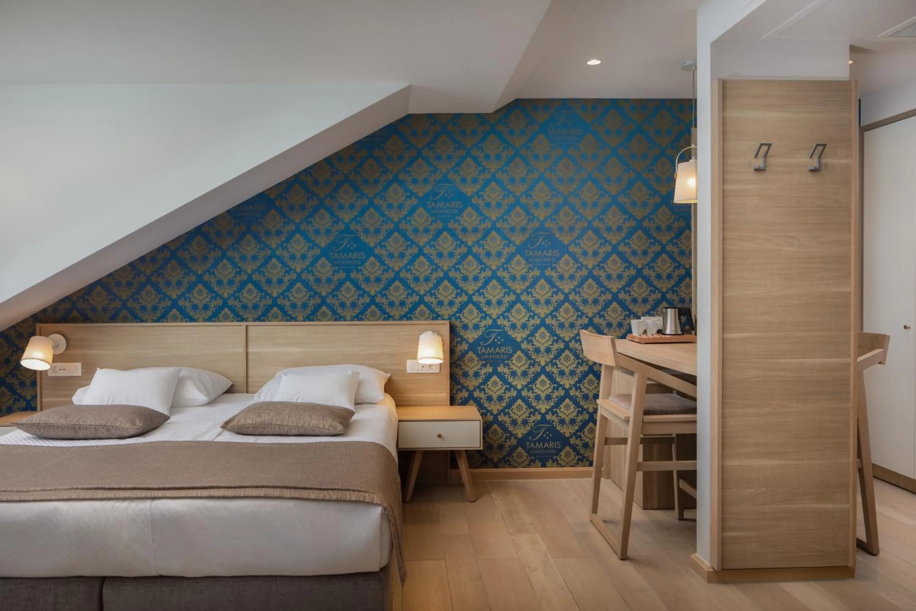 Bed in Hotel Tamaris