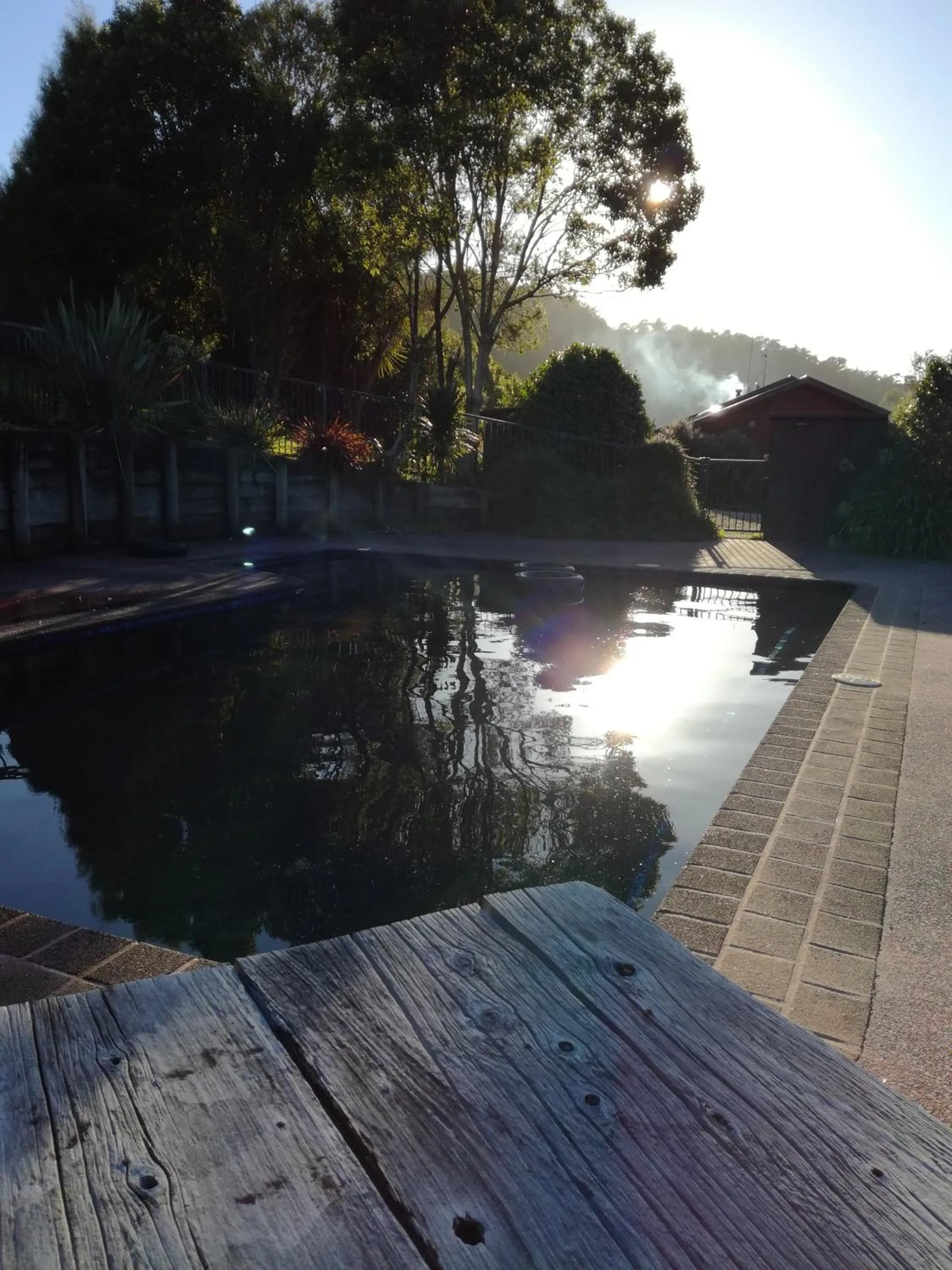 Swimming pool in JunoHall Backpackers