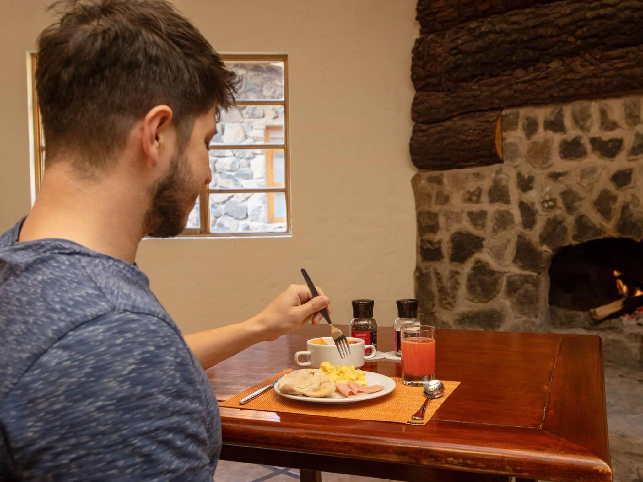 Buffet breakfast in Casa Andina Standard Colca