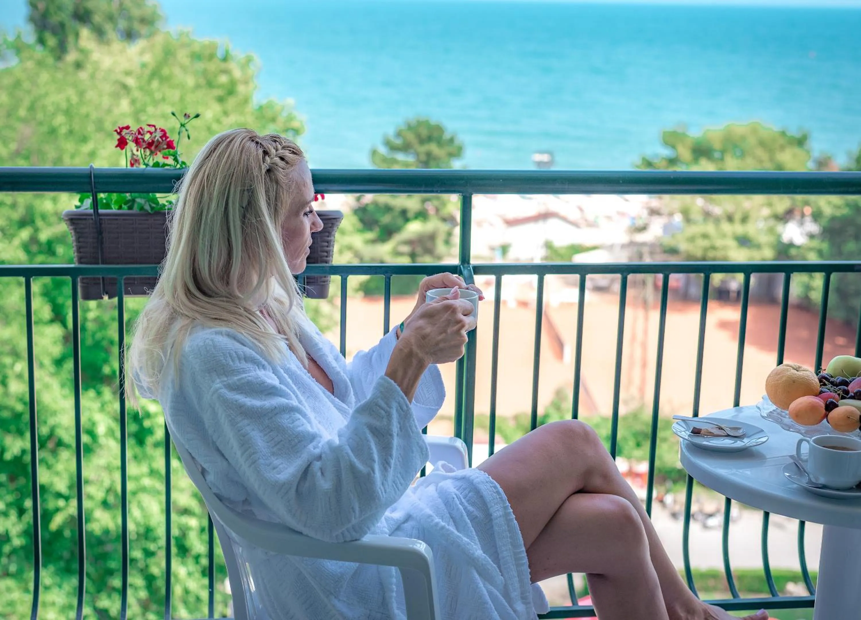 Balcony/Terrace in Palm Beach Hotel - All Inclusive with Free beach package & Private Beach