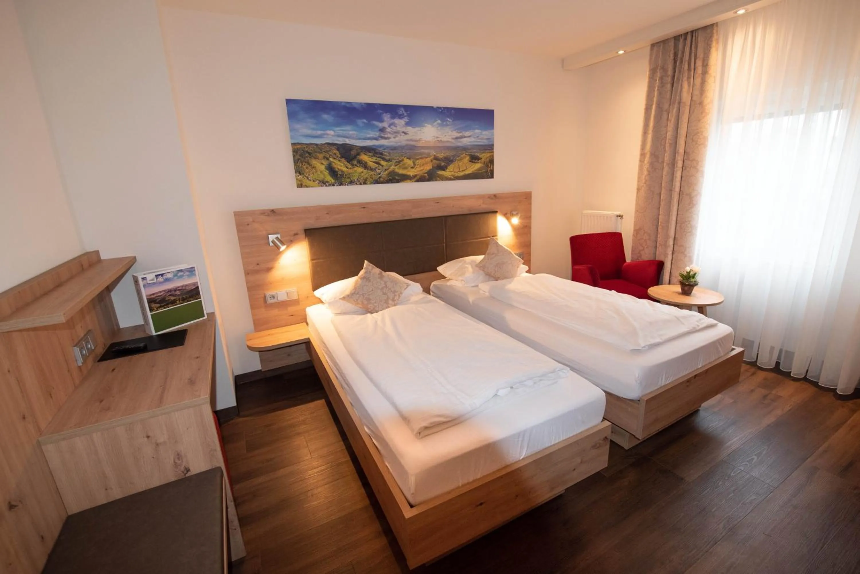 Bed in Gasthof Pfauen