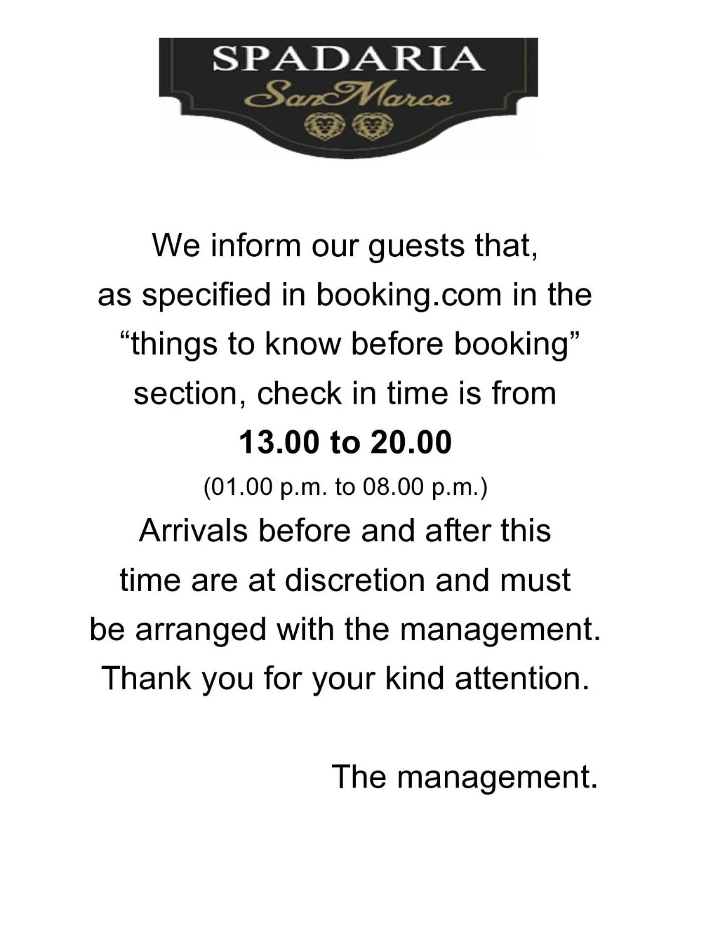 Spadaria San Marco Guest House