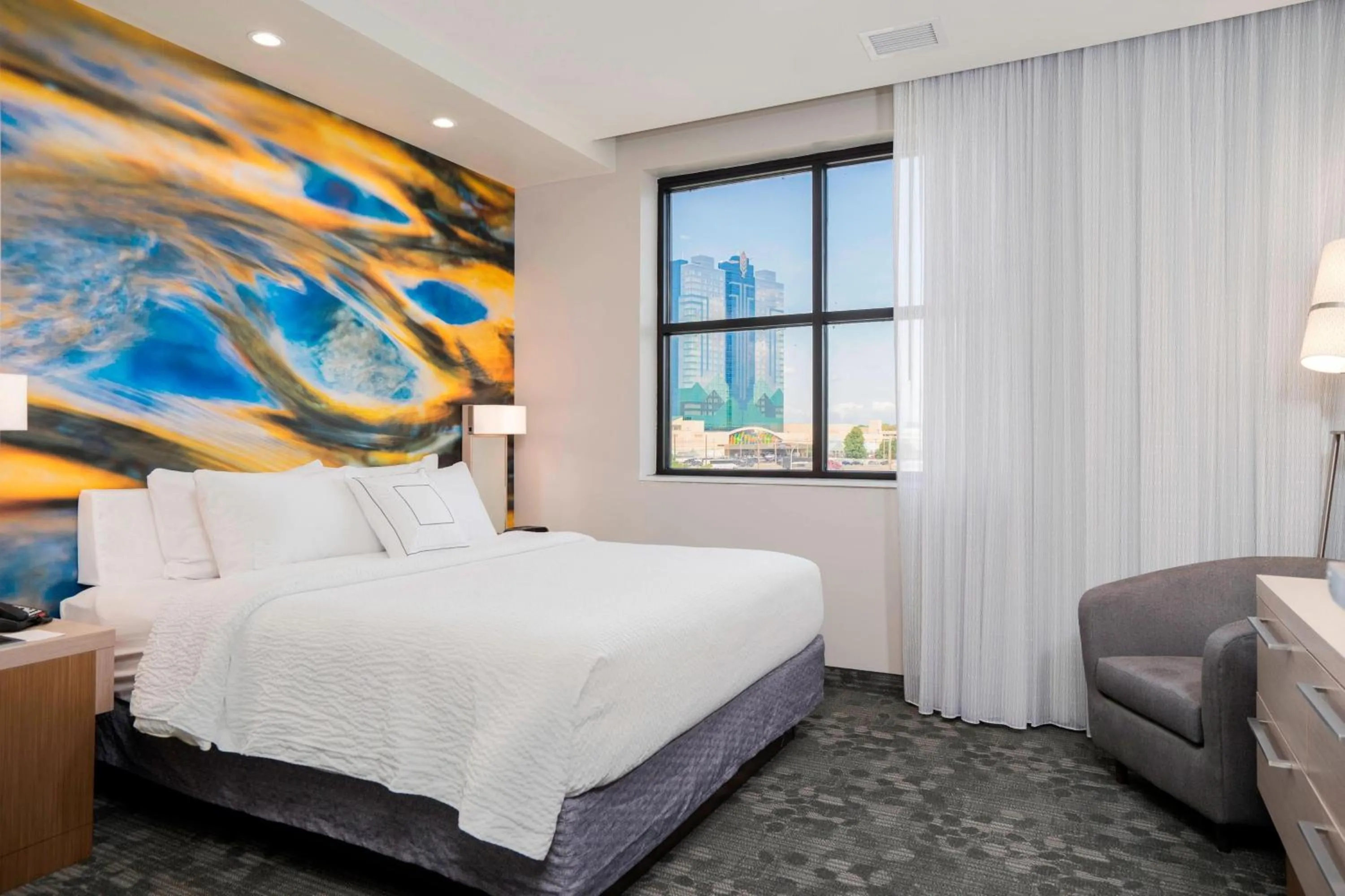 Bedroom, Bed in Courtyard by Marriott Niagara Falls, USA