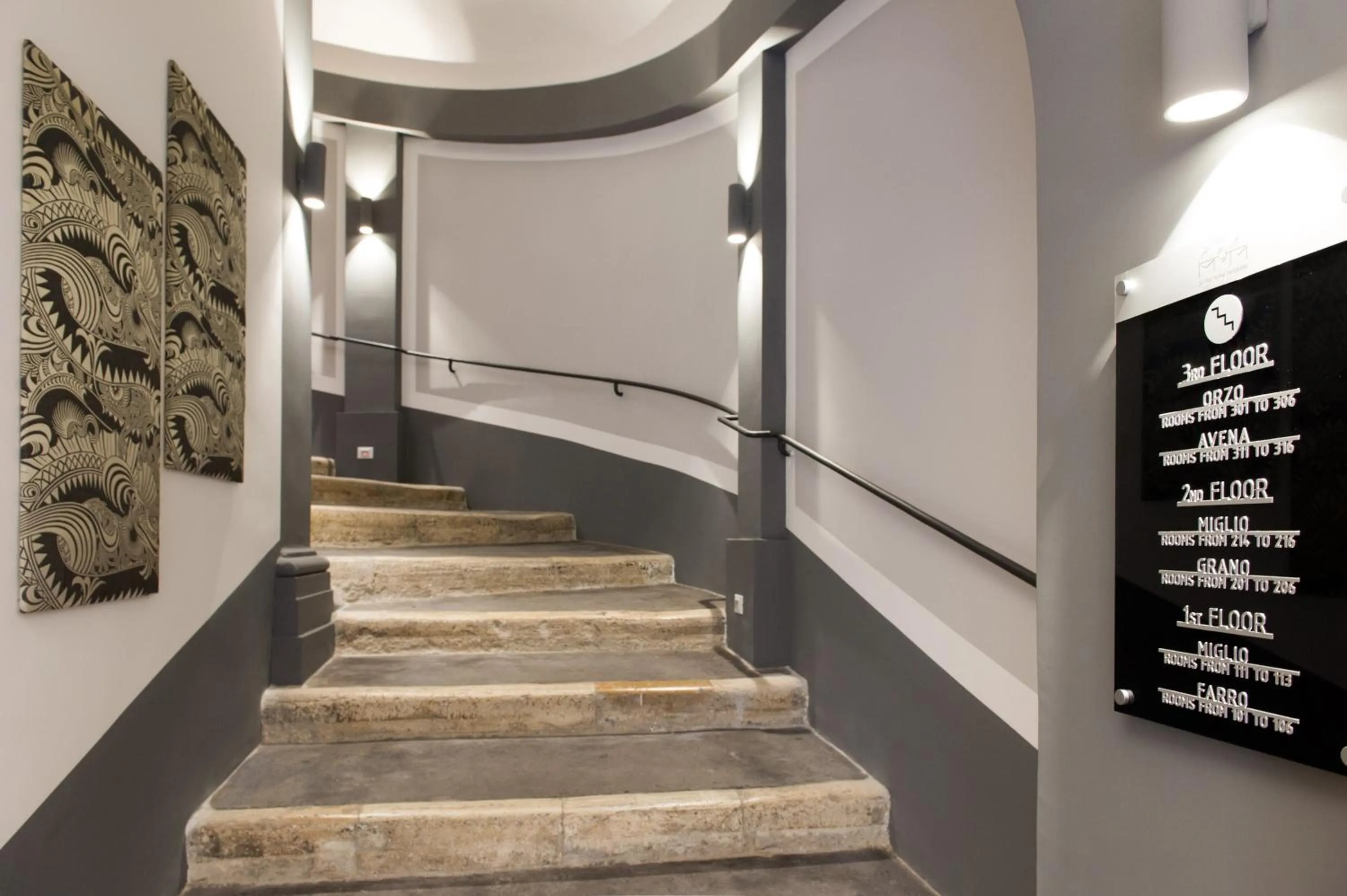 Decorative detail in Relais Santa Maria Maggiore