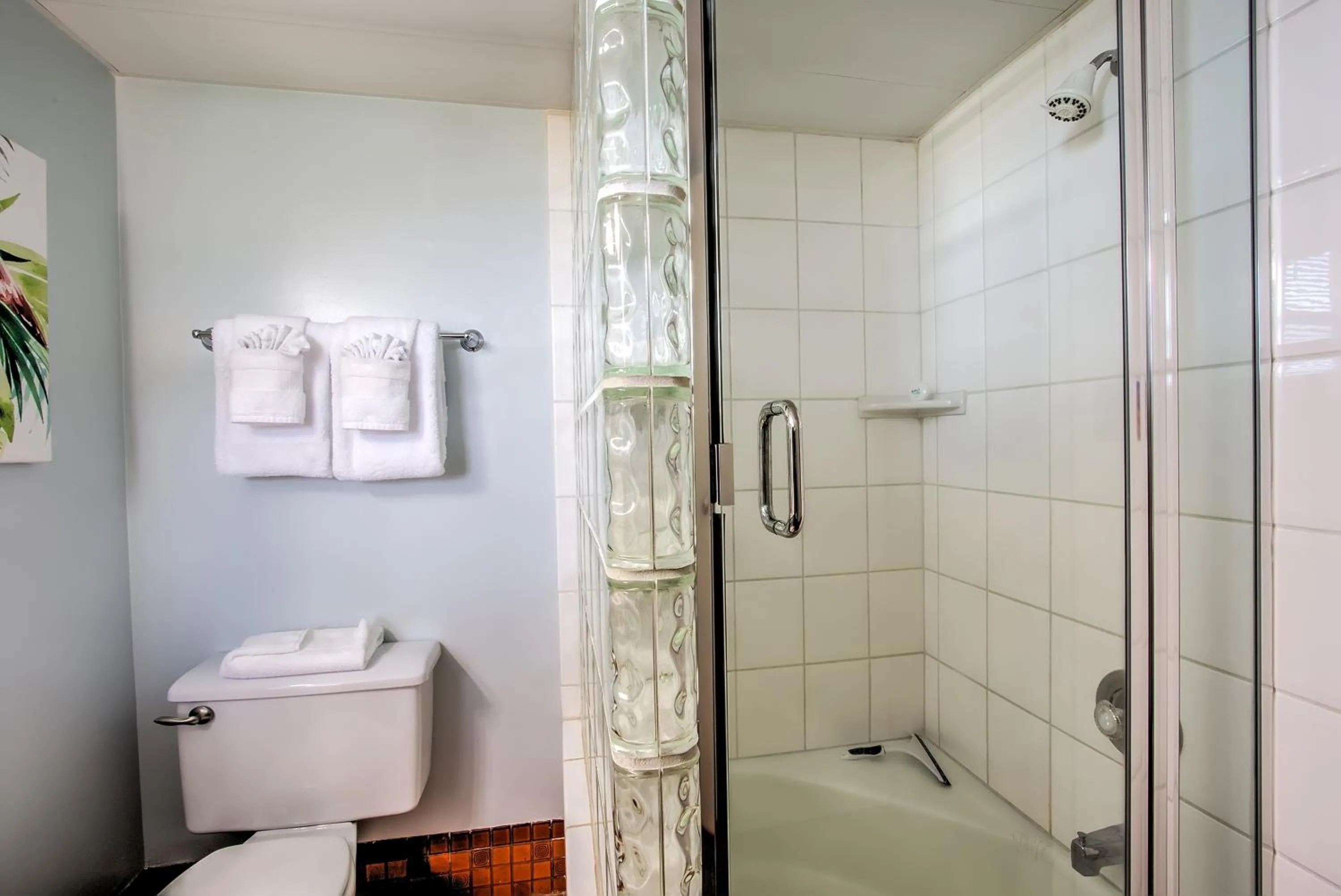 Shower in Maui Kai Condos - No Resort Fees