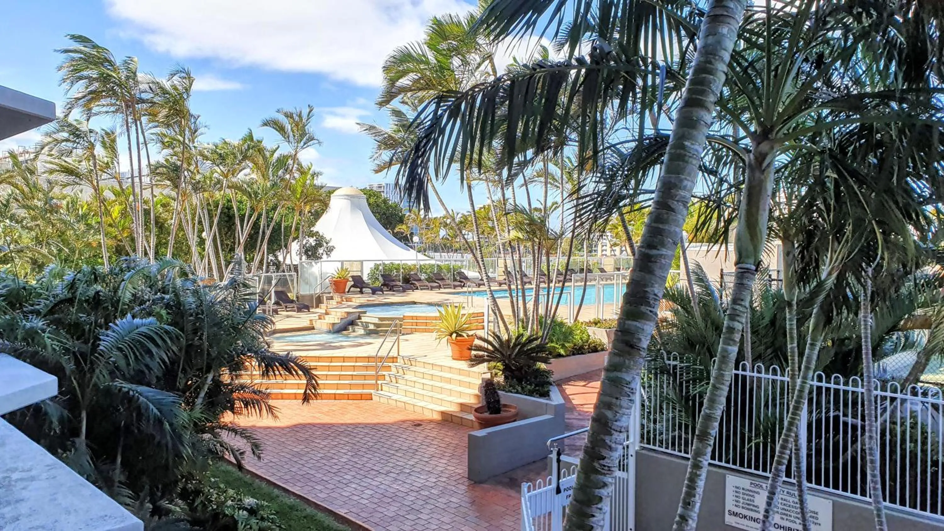 Pool view in ULTIQA Points North