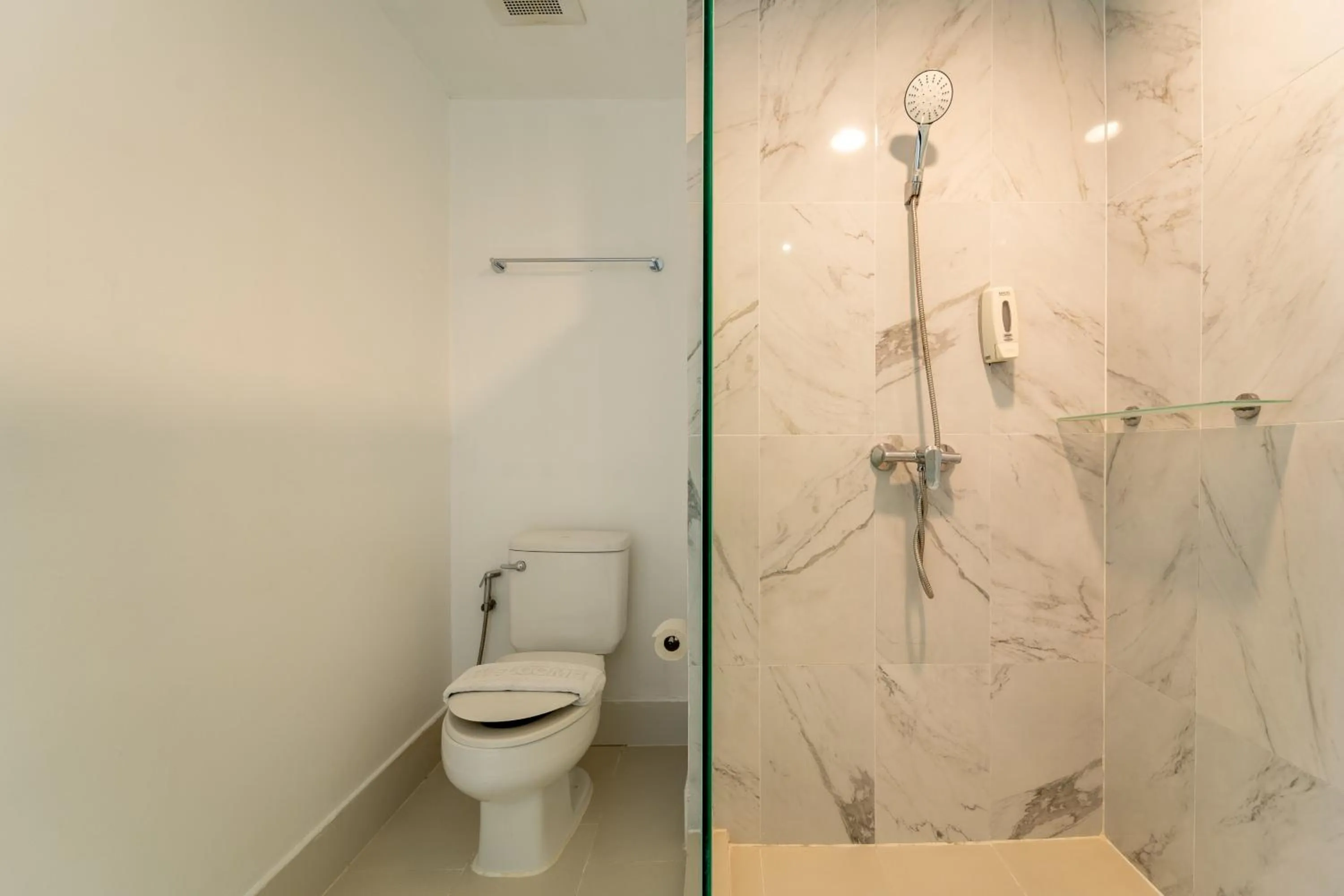 Shower in Rodina Beach Hotel