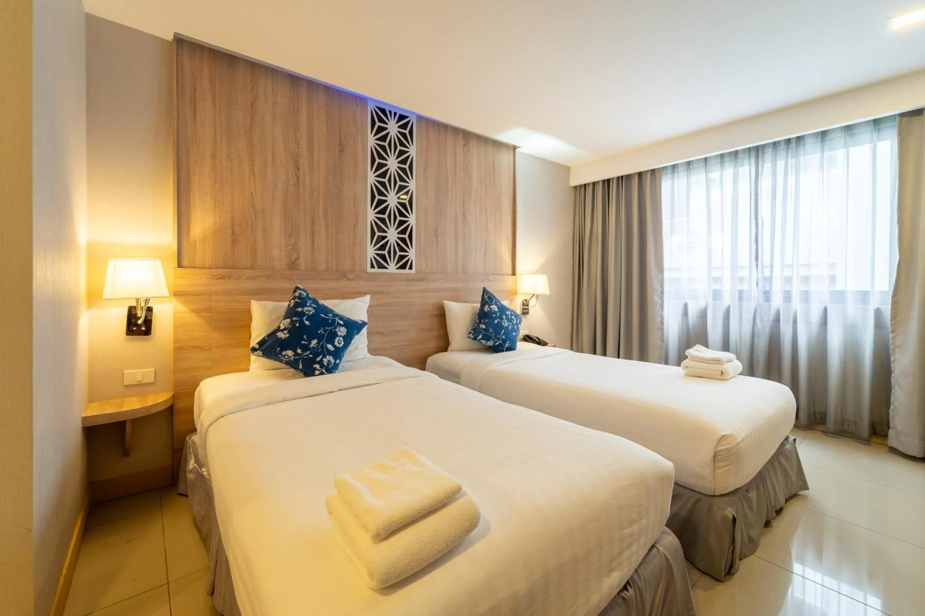 Bed in Rodina Beach Hotel