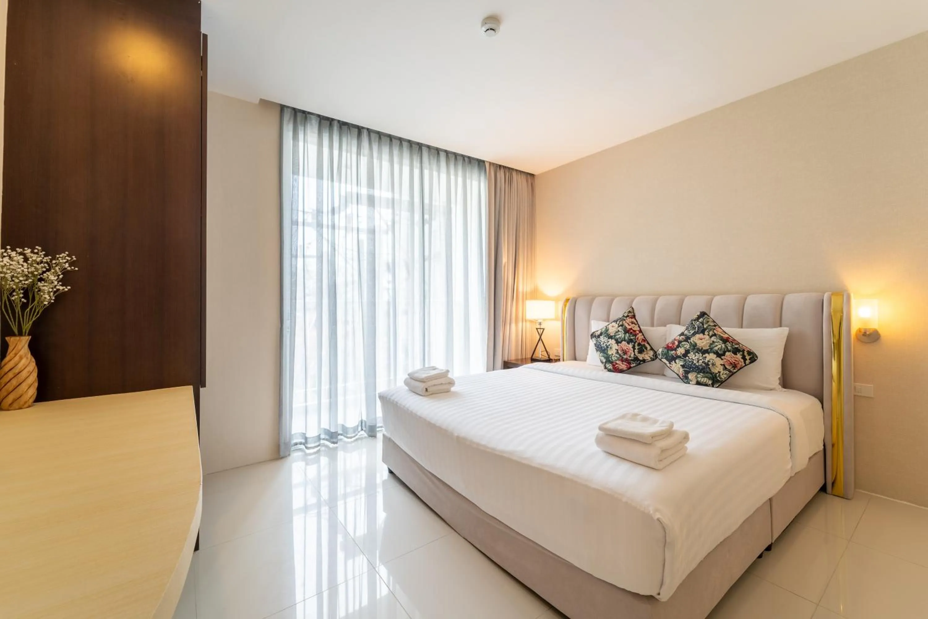 Bed in Rodina Beach Hotel