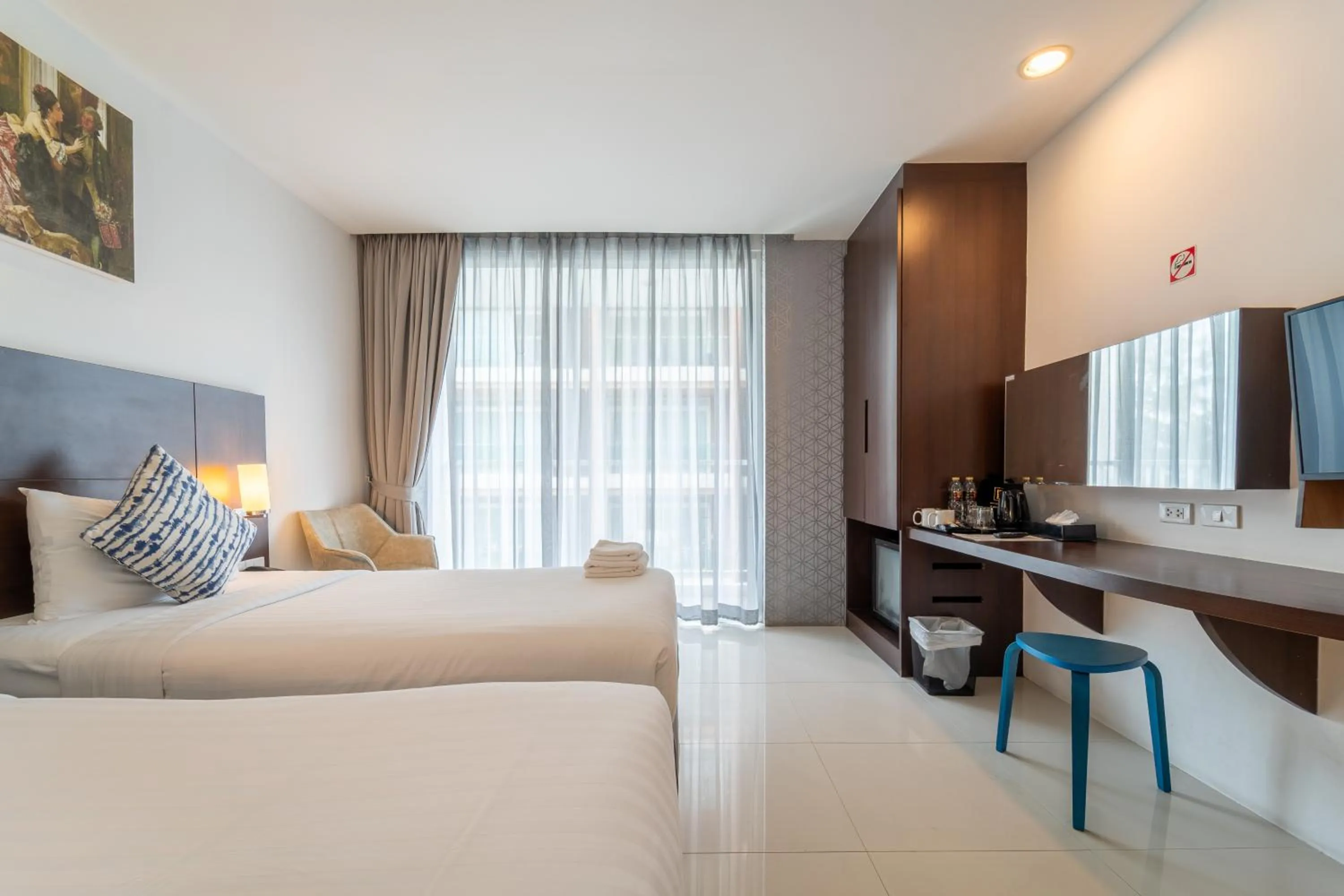 View (from property/room), Bed in Rodina Beach Hotel