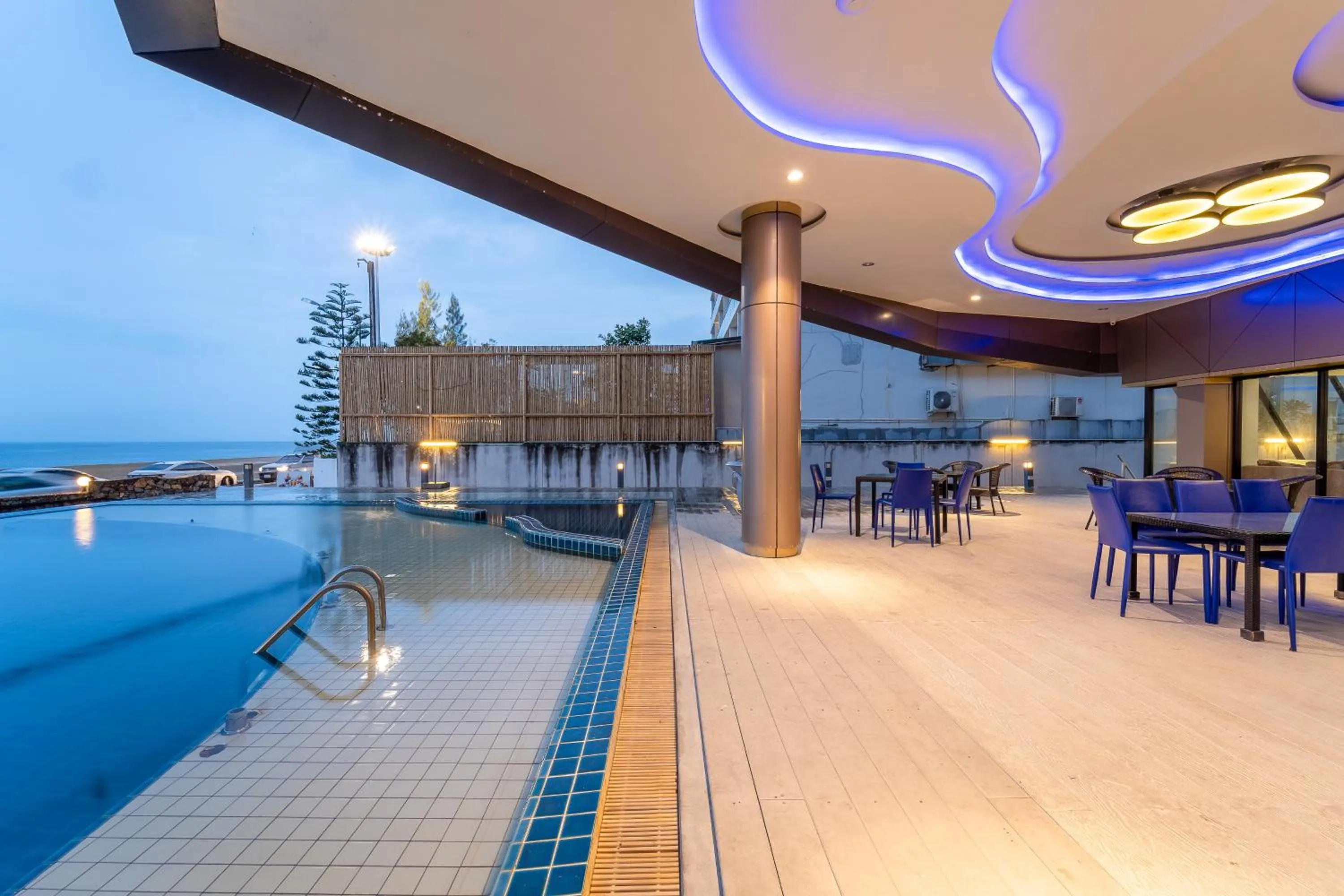 Pool view in Rodina Beach Hotel