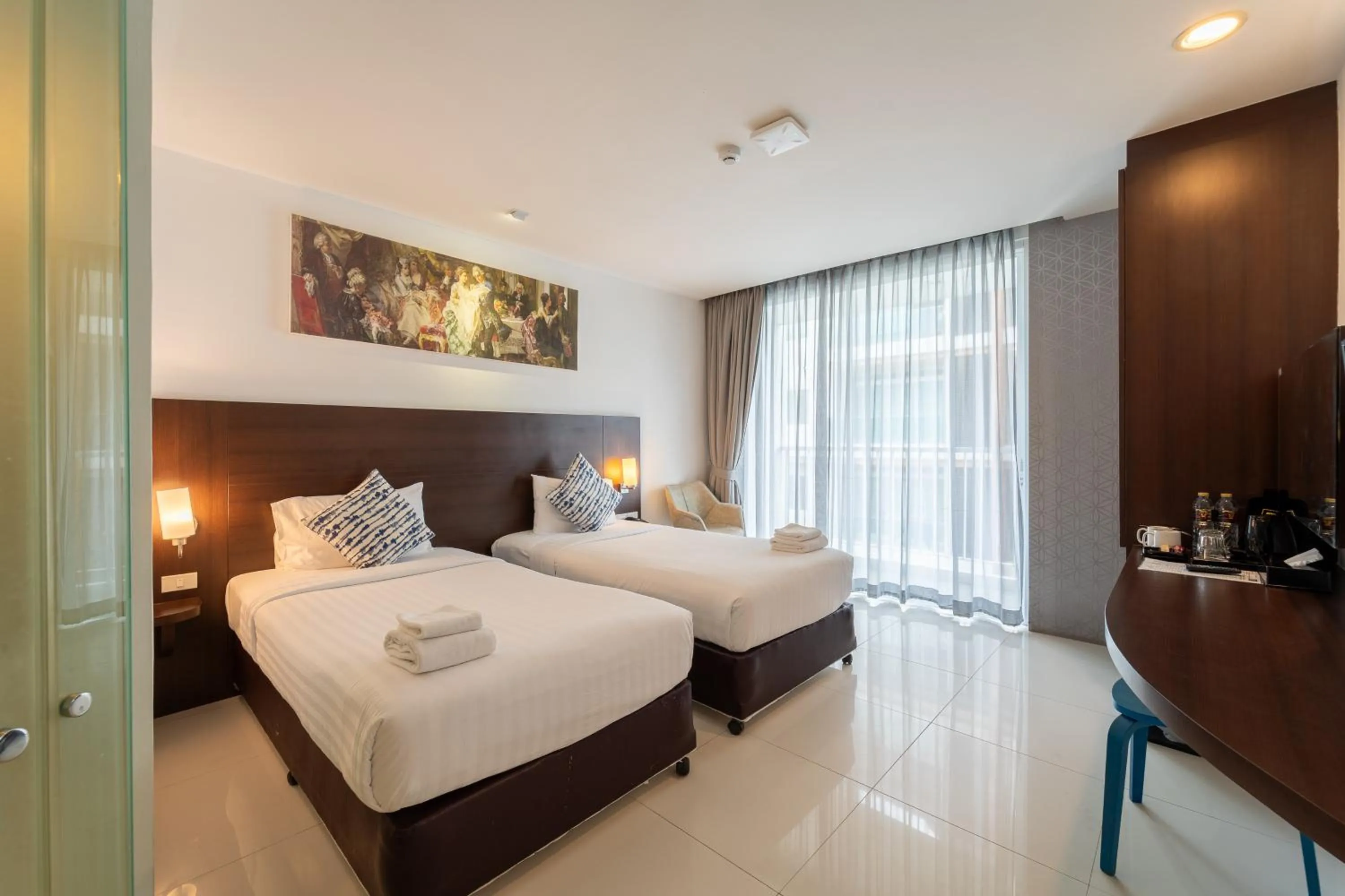 Bedroom, Bed in Rodina Beach Hotel