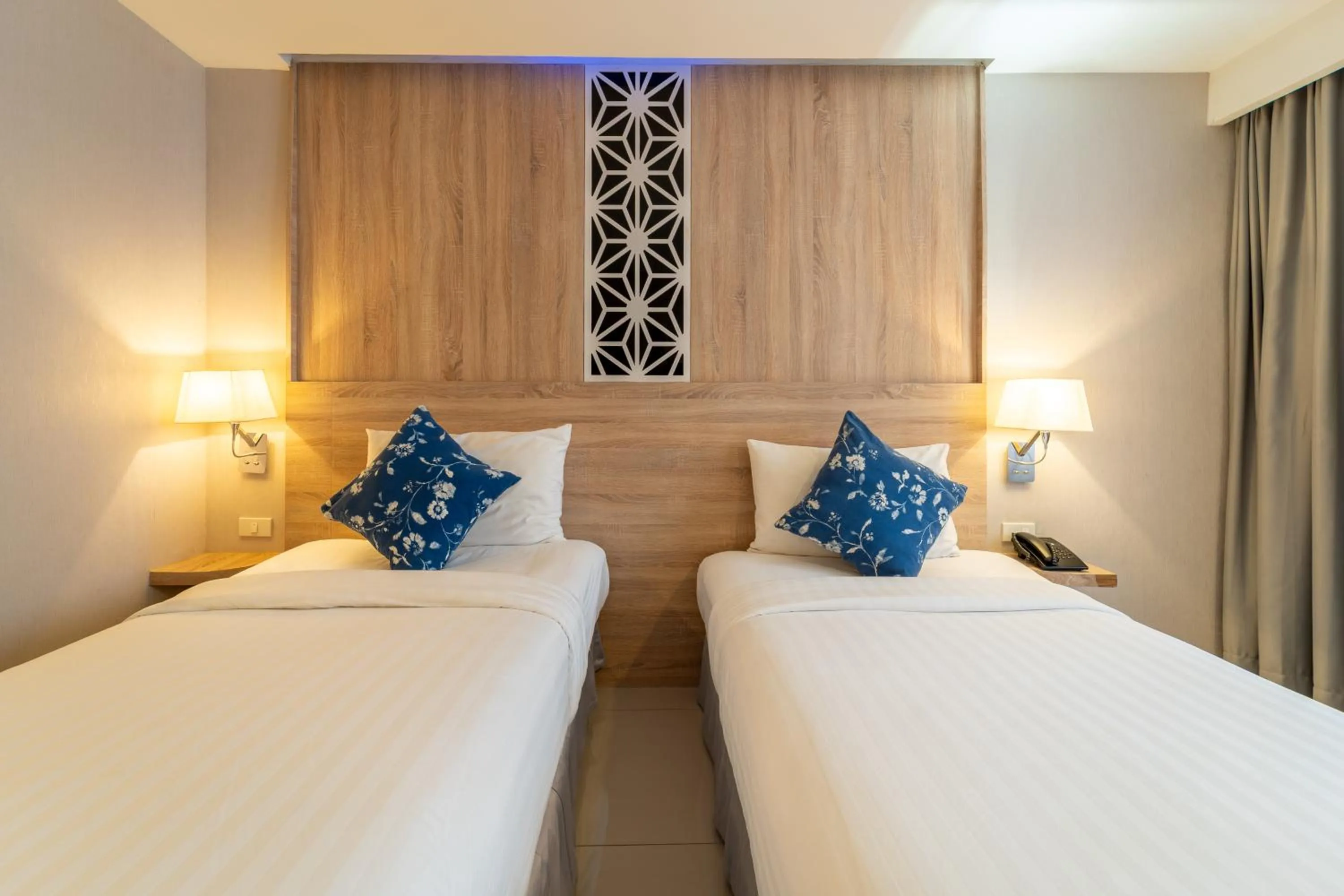 Bed in Rodina Beach Hotel