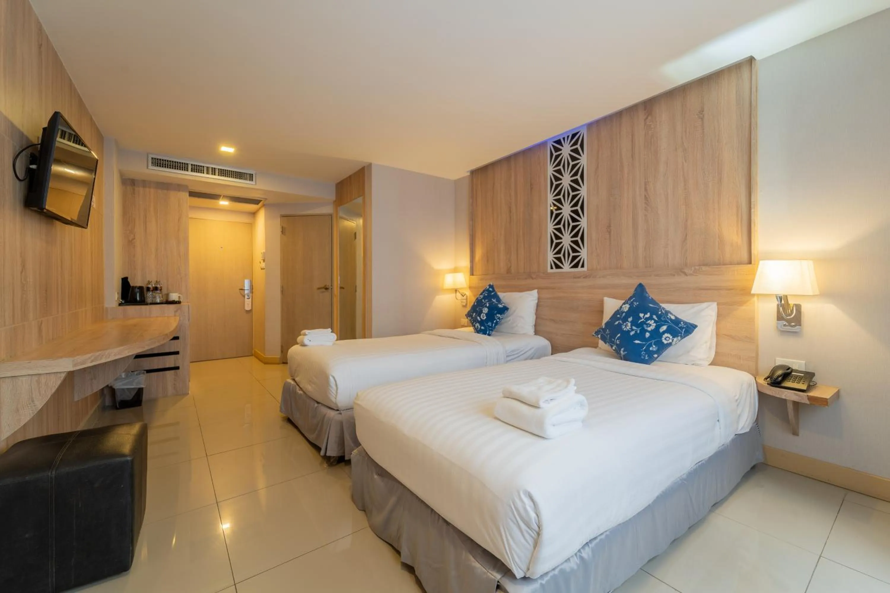 Bed in Rodina Beach Hotel