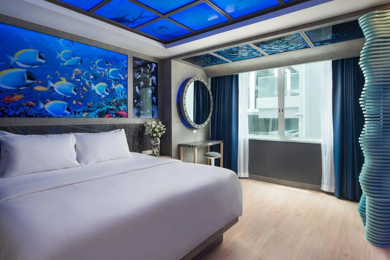 Bed in Rodina Beach Hotel